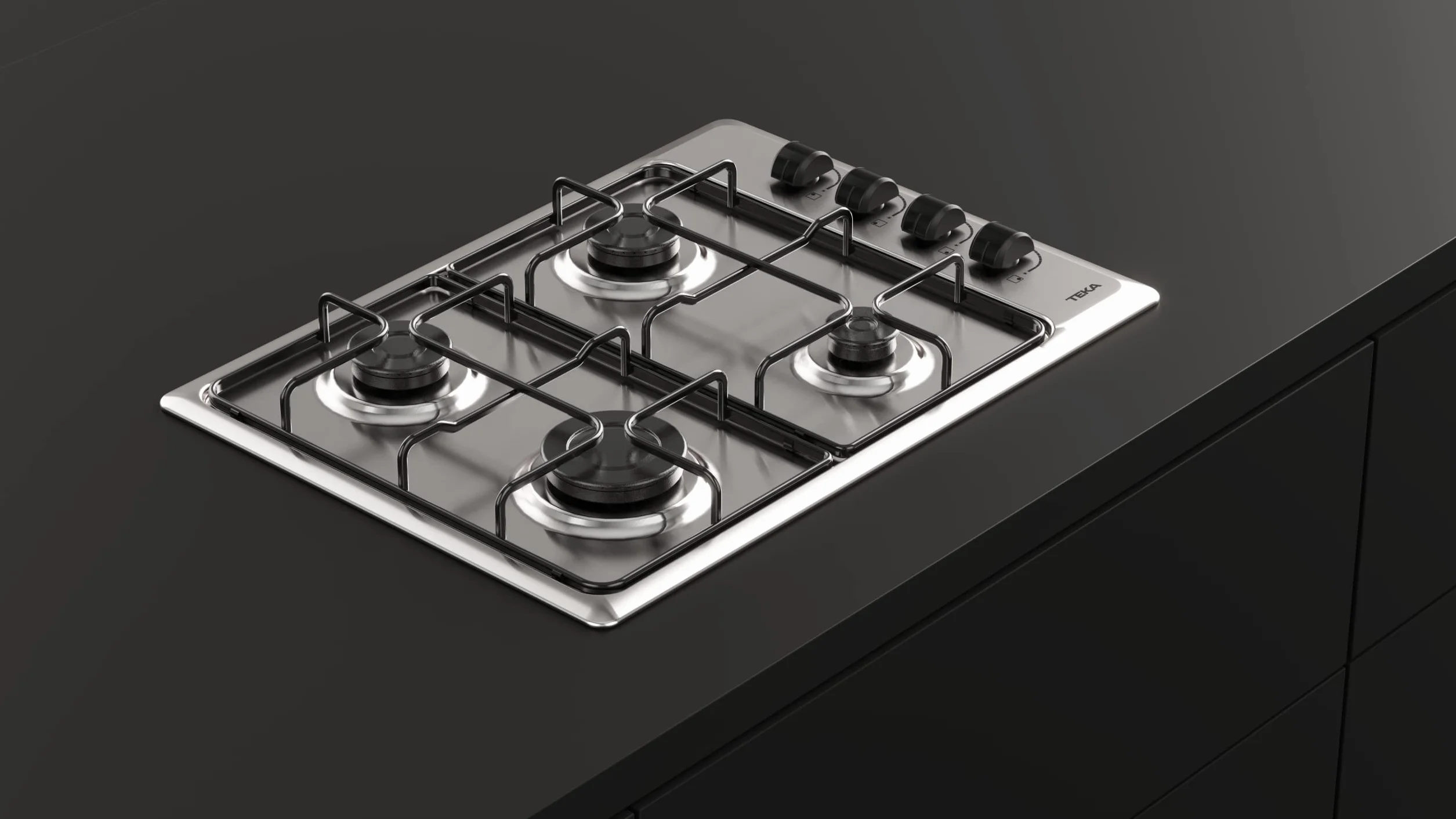 TEKA HLX 540 KL Placa de Gas Natural 60 cm 4 Quemadores Seguridad Termopar