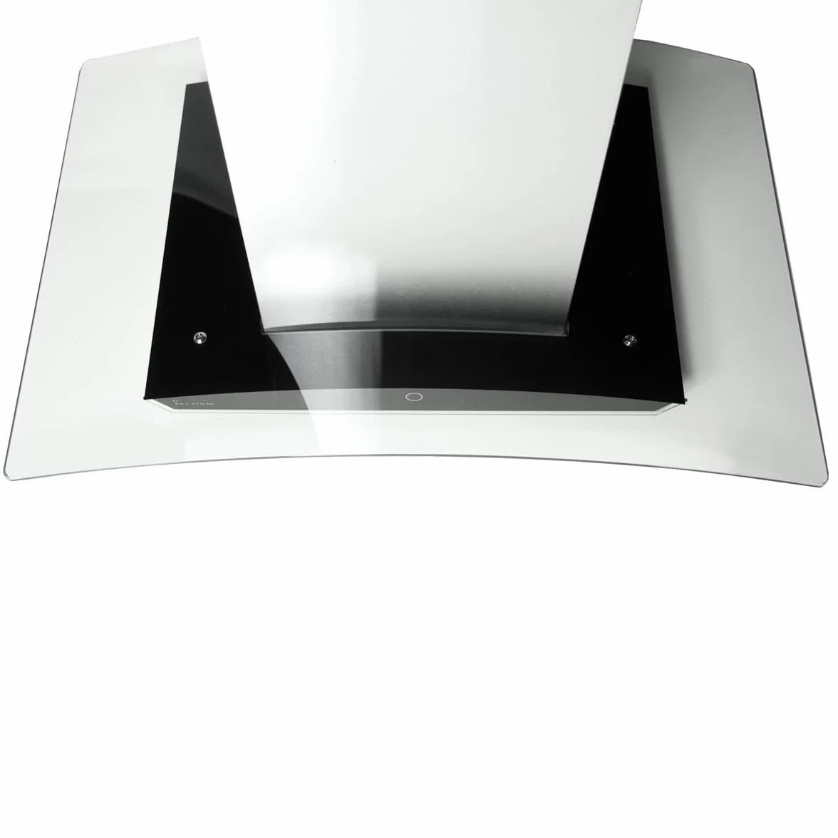 Campana Extractora 90 cm | Campana Isla | acero inoxidable | vidrio negro | WiFi | apagado automático | Funcionamiento táctil | SINUS-INSEL-HC