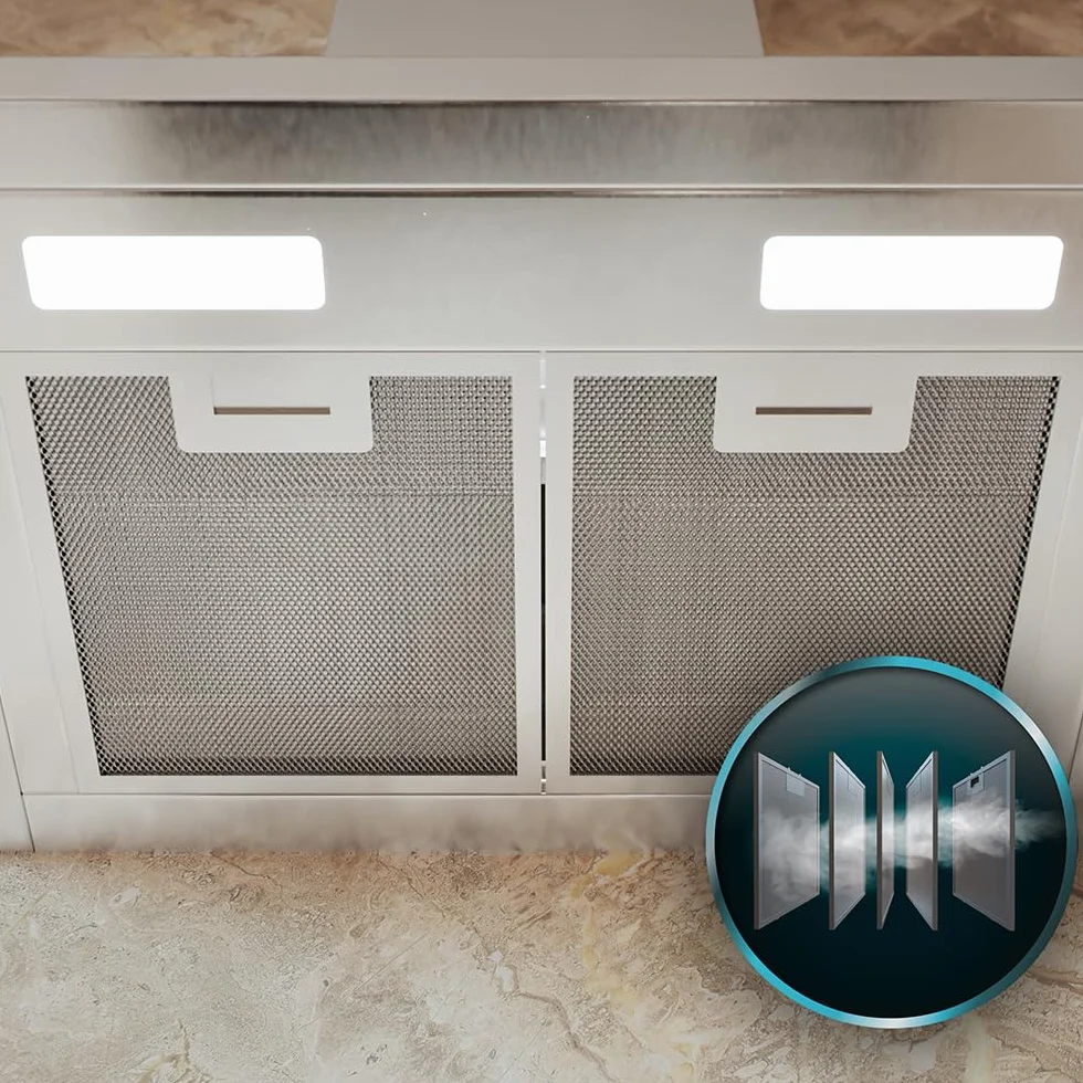Cecotec Campana Extractora 60cm Bolero Flux TT 604000 Inox A++ 393m3/h Motor DC