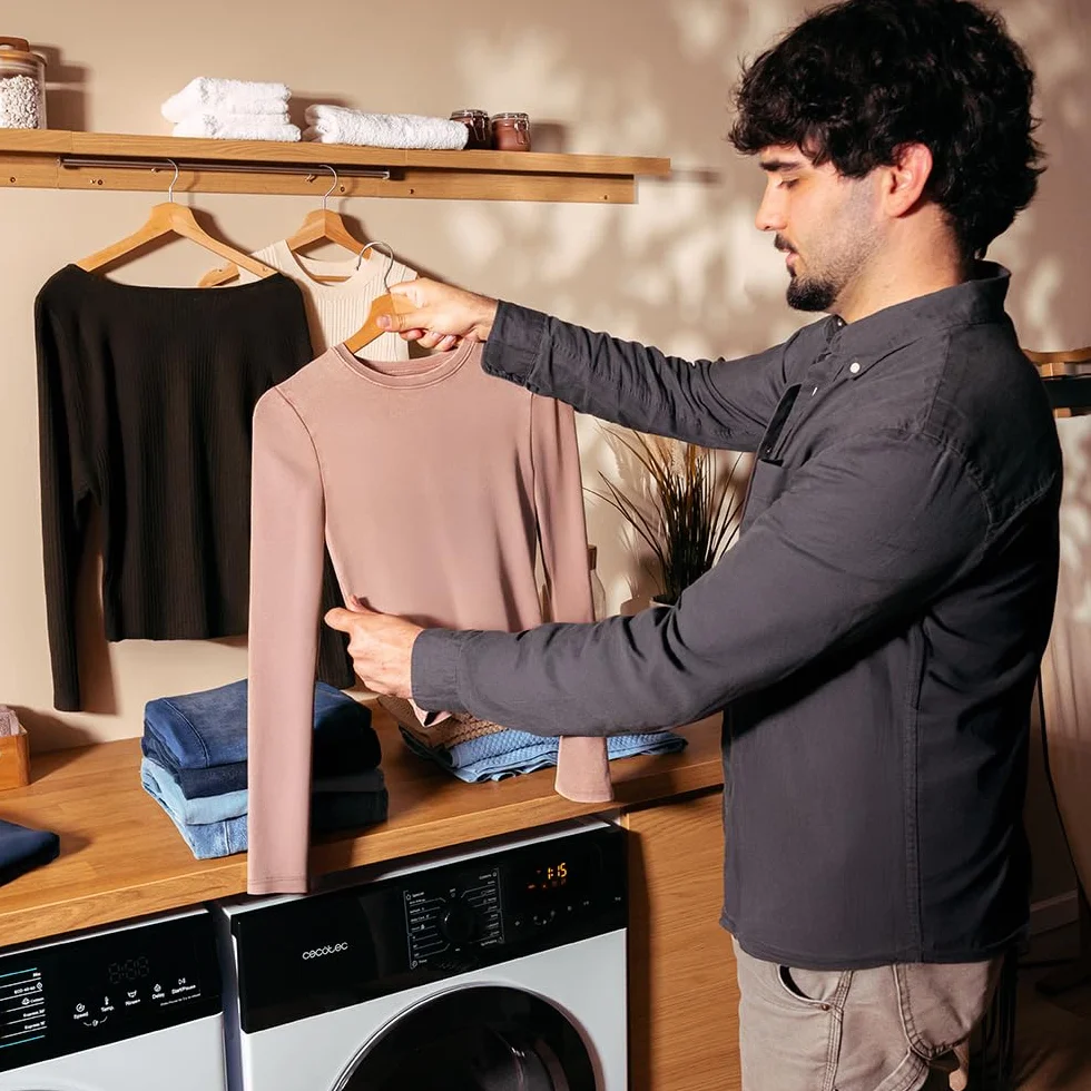 Cecotec Secadora de la Ropa de Condensación 8 kg Bolero DressCode Dry 8200C B. 15 Programas, Secado automático, KidLock, Planchado Fácil, Delay Start, Antiarrugas, Giro Bidireccional, Luz interior