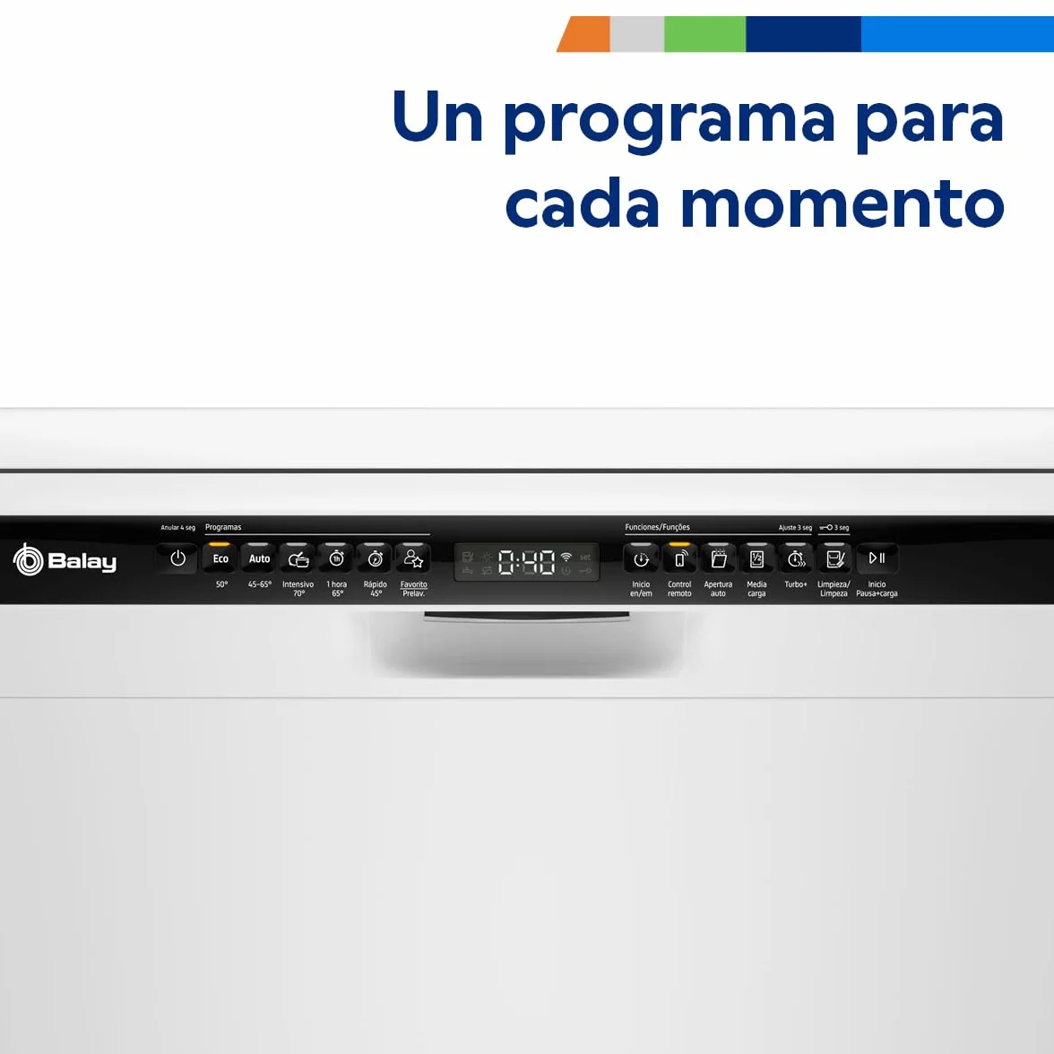 Balay Lavavajillas Libre Instalación 60 cm 14 servicios Home Connect 3VS6361BP Blanco