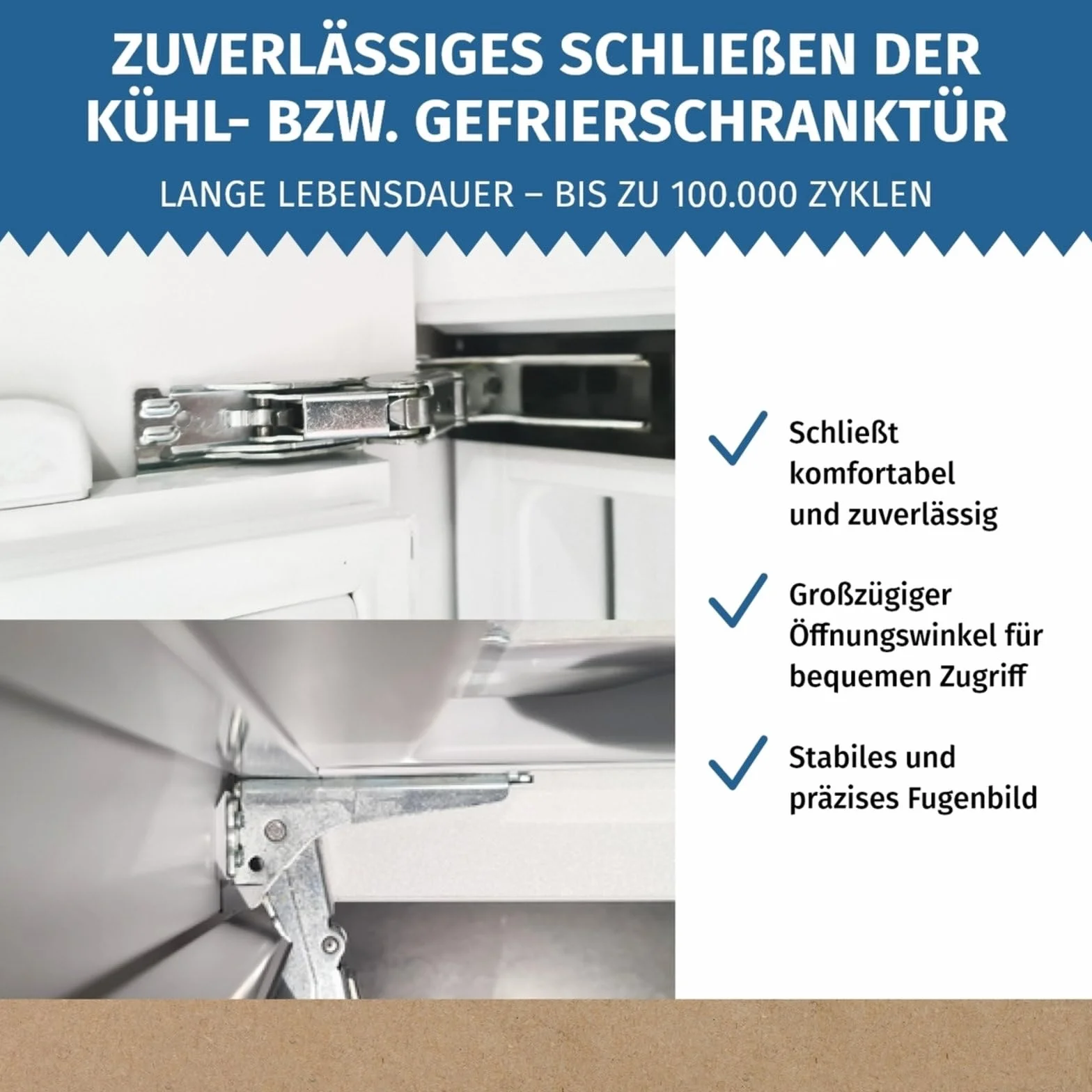 LUTH Premium Profi Parts Bisagra de puerta compatible con Bosch Siemens Neff Refrigerador 12004051 Miele 5433021