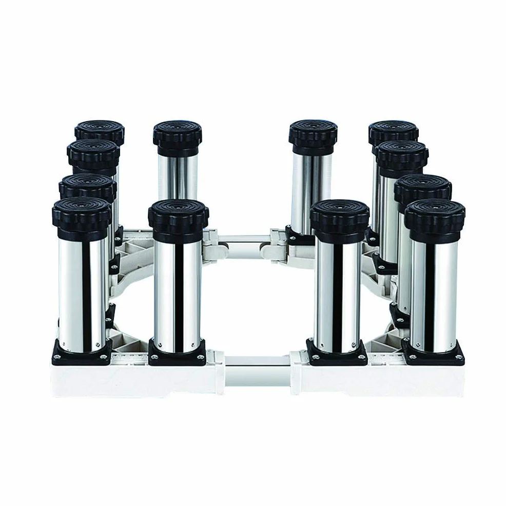 Soporte ajustable para lavadora, estante multifuncional para lavavajillas, nevera, congelador, evita arañazos y abolladuras, ancho 40-65 cm, altura 19-22 cm