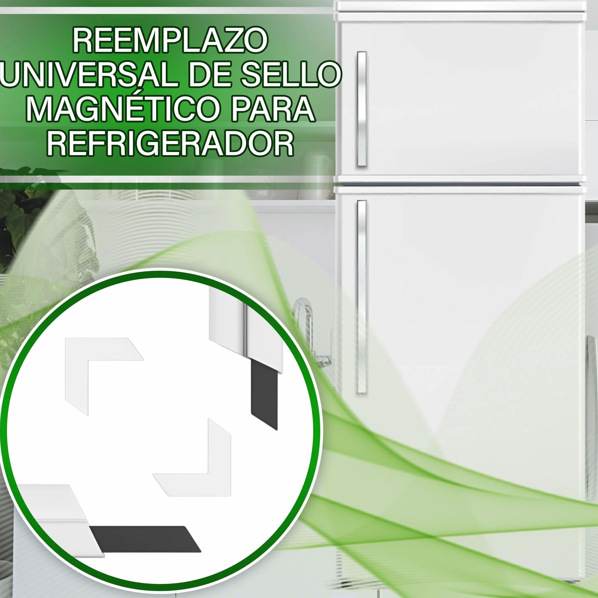 Kit Universal Magnéticas Junta Puerta Frigorifico con Congelador 1300x700 mm - Garantía de 5 Años - MADE IN ITALY - ONIX TECH