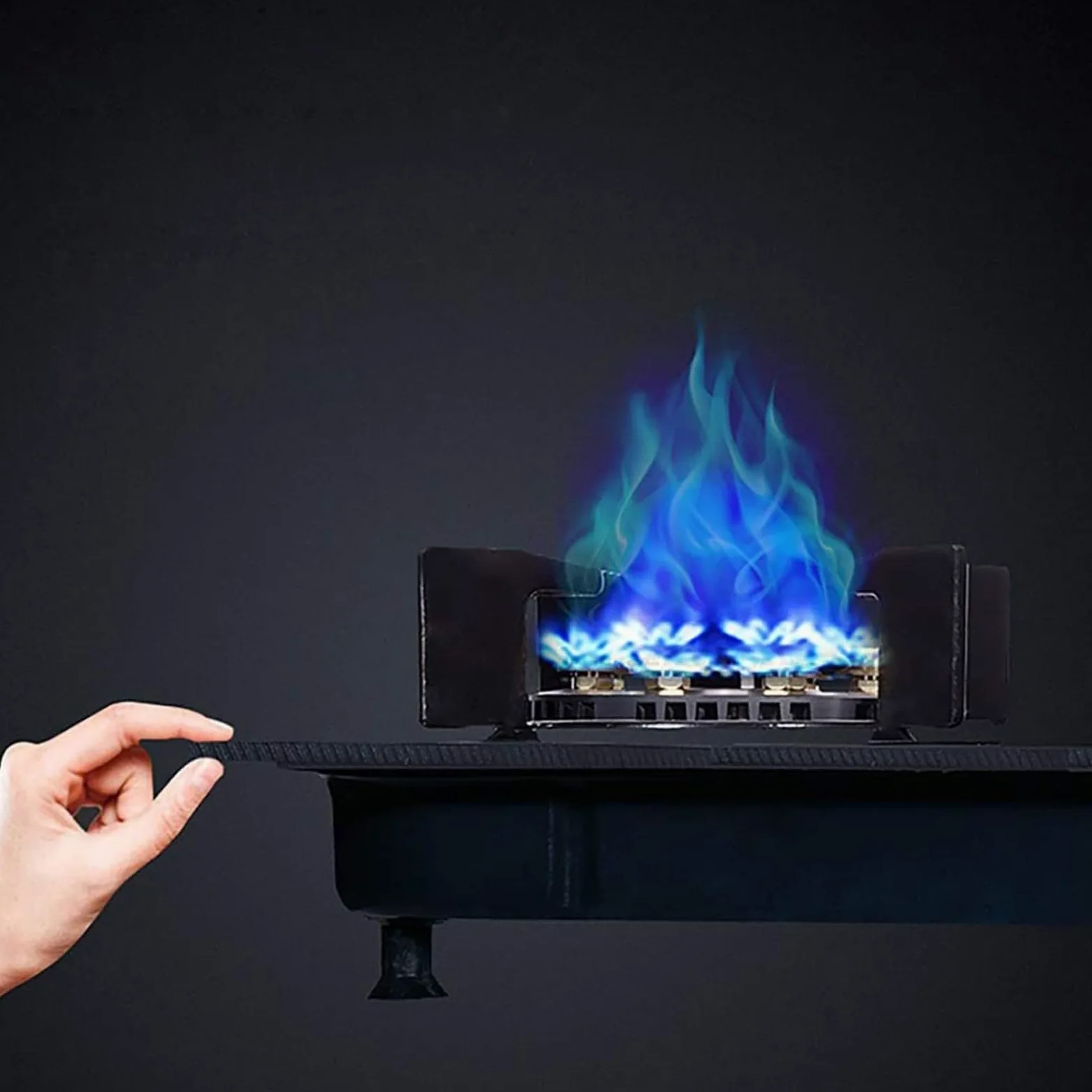 THEGA Estufa De Gas - Estufa A Gas - Estufa Gas, Quemador De Estufa De Vidrio Templado, Práctica Estufa De Gas Doméstica, Estufa De Gas De Combustión Controlada por Llama Regulable (Size : NG)