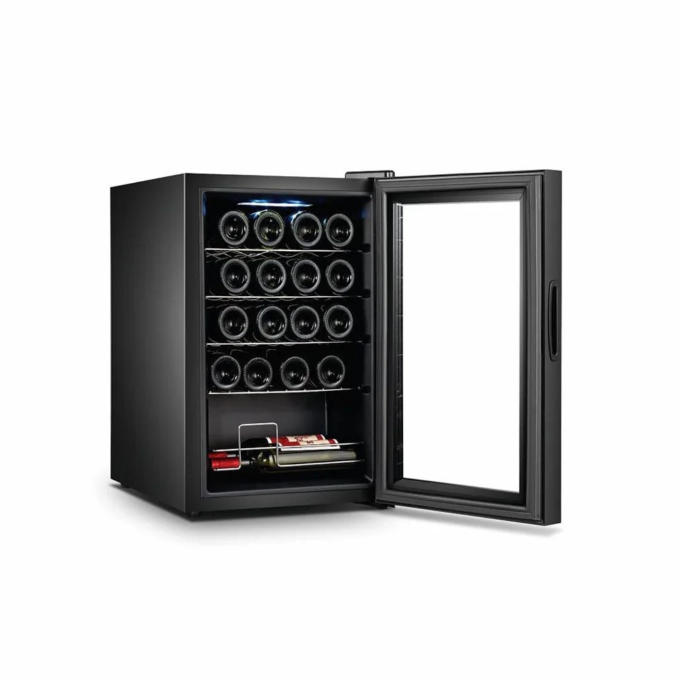 Orbegozo Vinoteca con compresor VCO 2000, volumen 53 litros capacidad para 20 botellas, refrigeracion por compresor, temperatura 5-18º, clase G, R600a