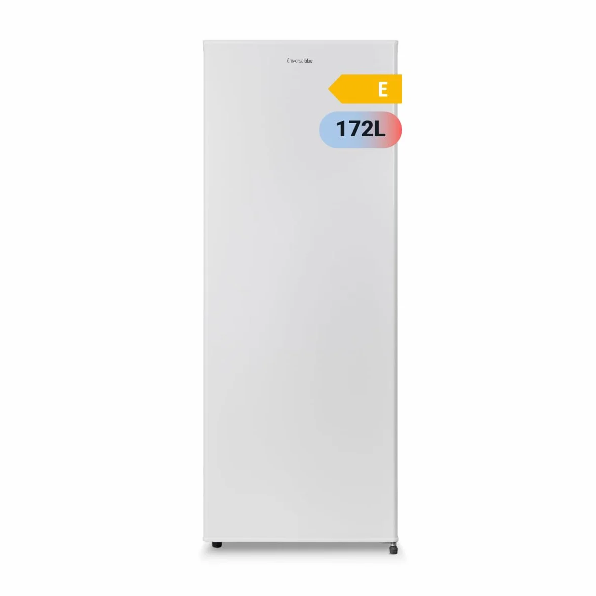 UNIVERSALBLUE Congelador Vertical 172L Pequeño 144cm | Congelador Pequeño Con Cajones | Refrigerador | Puerta Reversible | Bajo consumo | ENVÍO + SUBIDA A PLANTA INCLUIDO