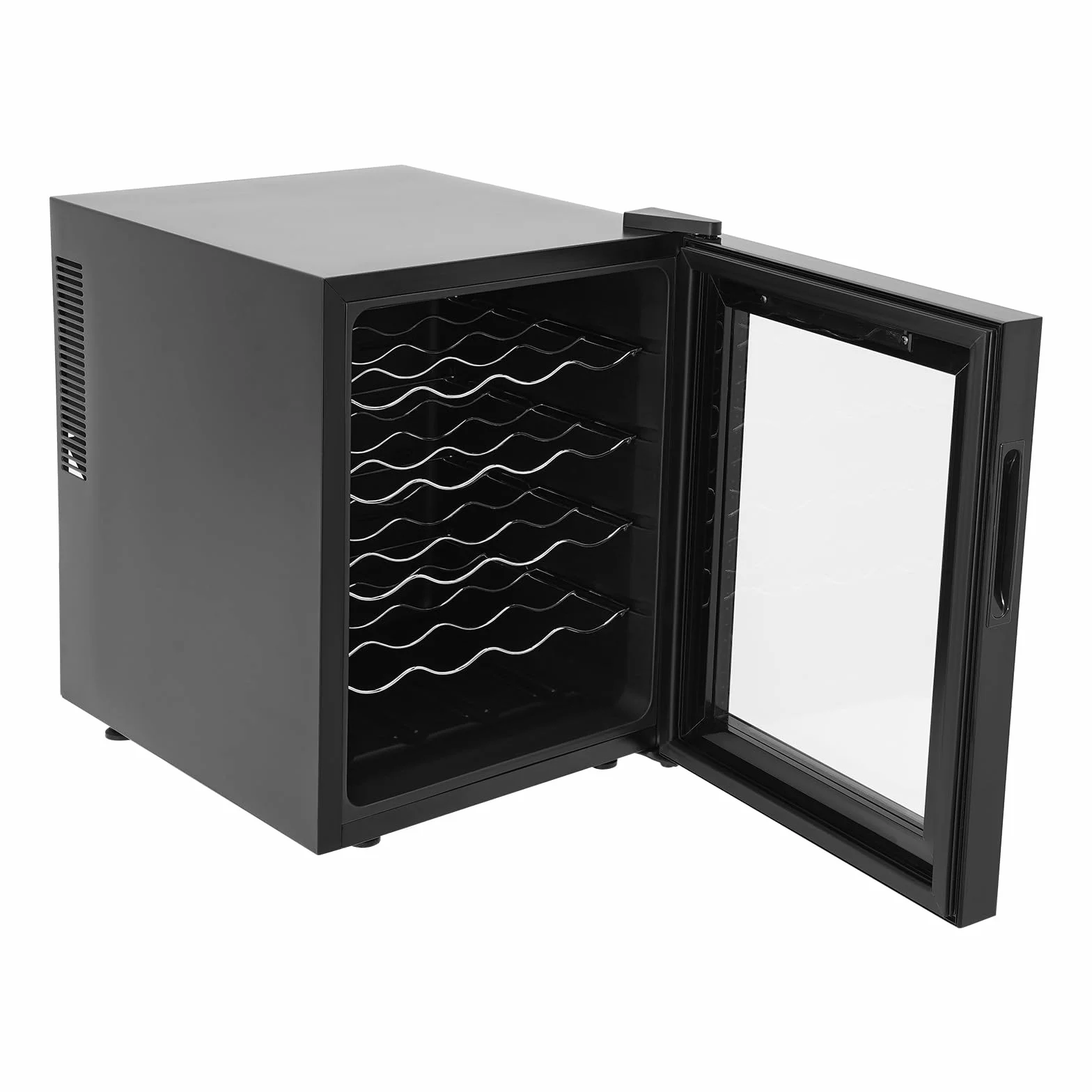 Frigorífico para vino (20 botellas, 48 litros, con puerta de cristal templado, pantalla LED, control táctil de 12 – 18 ℃, bajo dB, refrigerador de vino independiente, temperatura constante)
