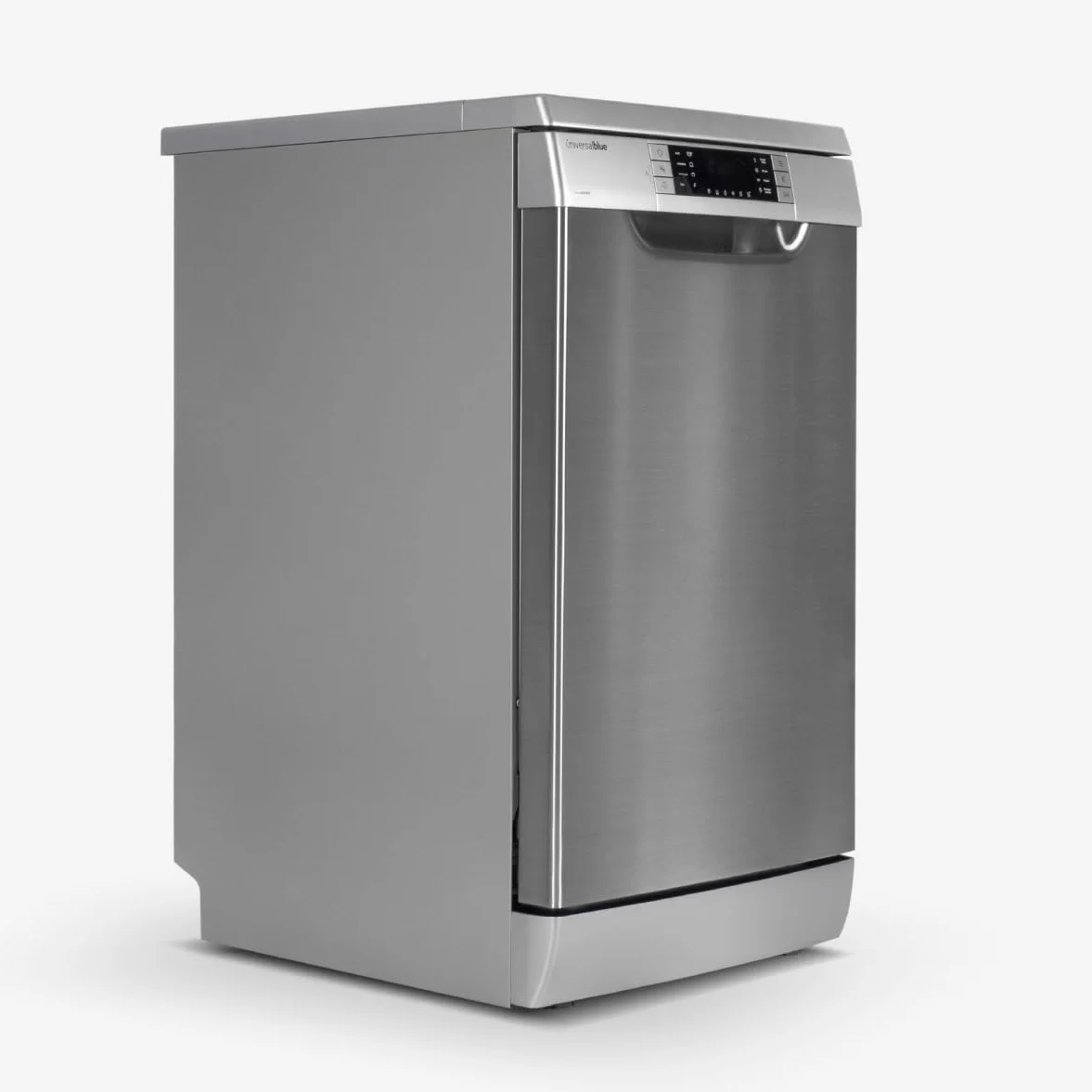 UNIVERSALBLUE Lavavajillas Acero Inoxidable 45 cm | Lavaplatos Inox Programable Libre Instalación con 8 Programas | Máquina de Lavado con Inicio Diferido | Silencioso | ENVIO + SUBIDA A PLANTA GRATIS