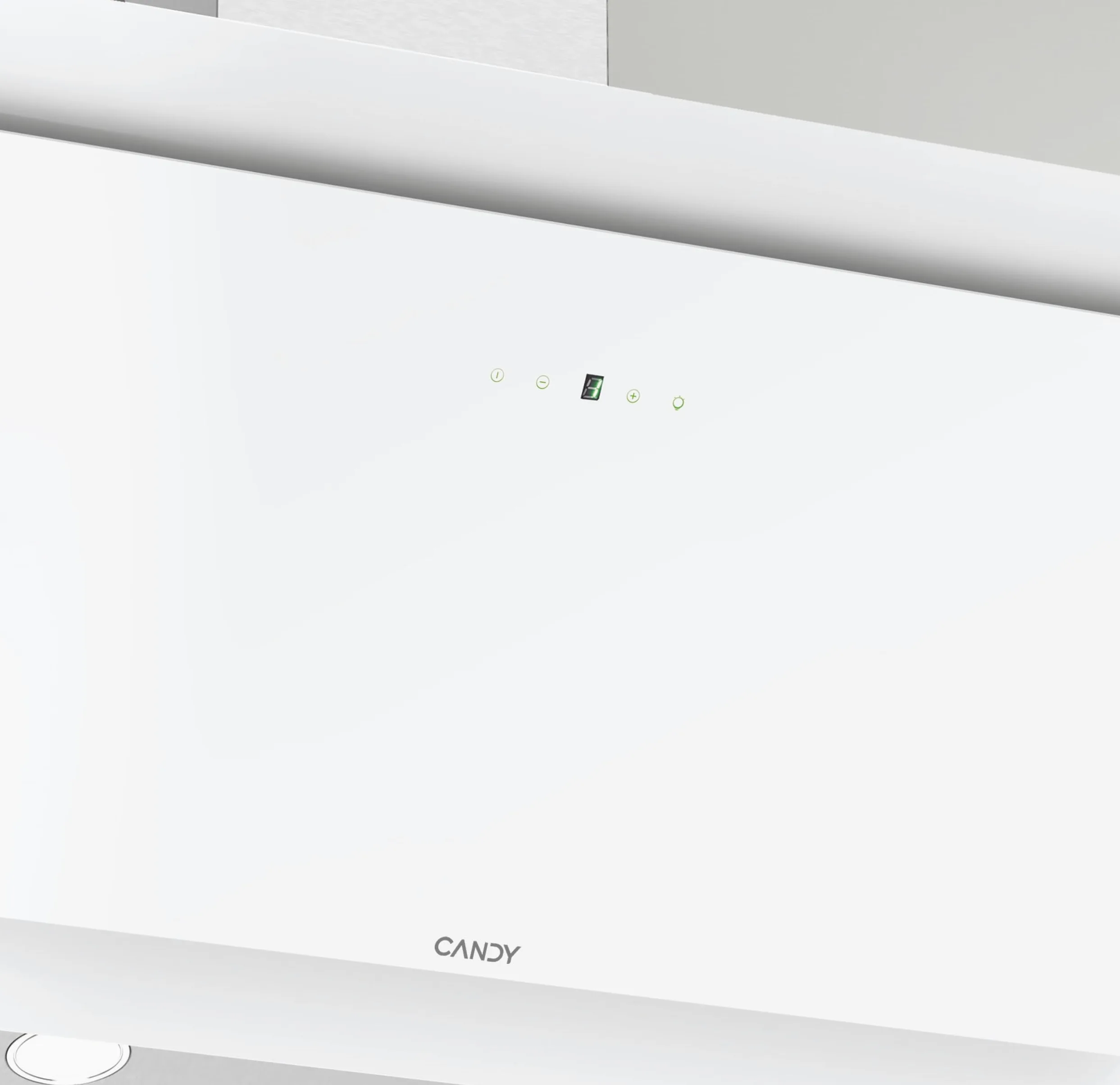 Candy CVMA 90W Campana Extractora 90 cm, 4 Niveles, 213W, 620M3/H, Temporizador, Filtros Carbón, Panel Antigrasa Aluminio, LED, 60 dB, Clase B, Cristal Blanco