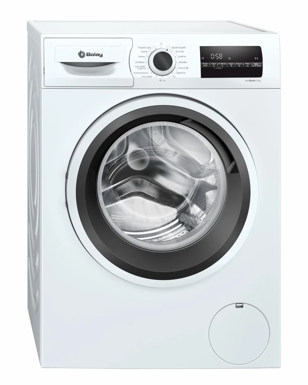 Balay - Lavadora de libre instalación, 8 kg, Tecnología AquaControl Plus, Programa Plancha, Función Más rápido, blanco, 3TS282B