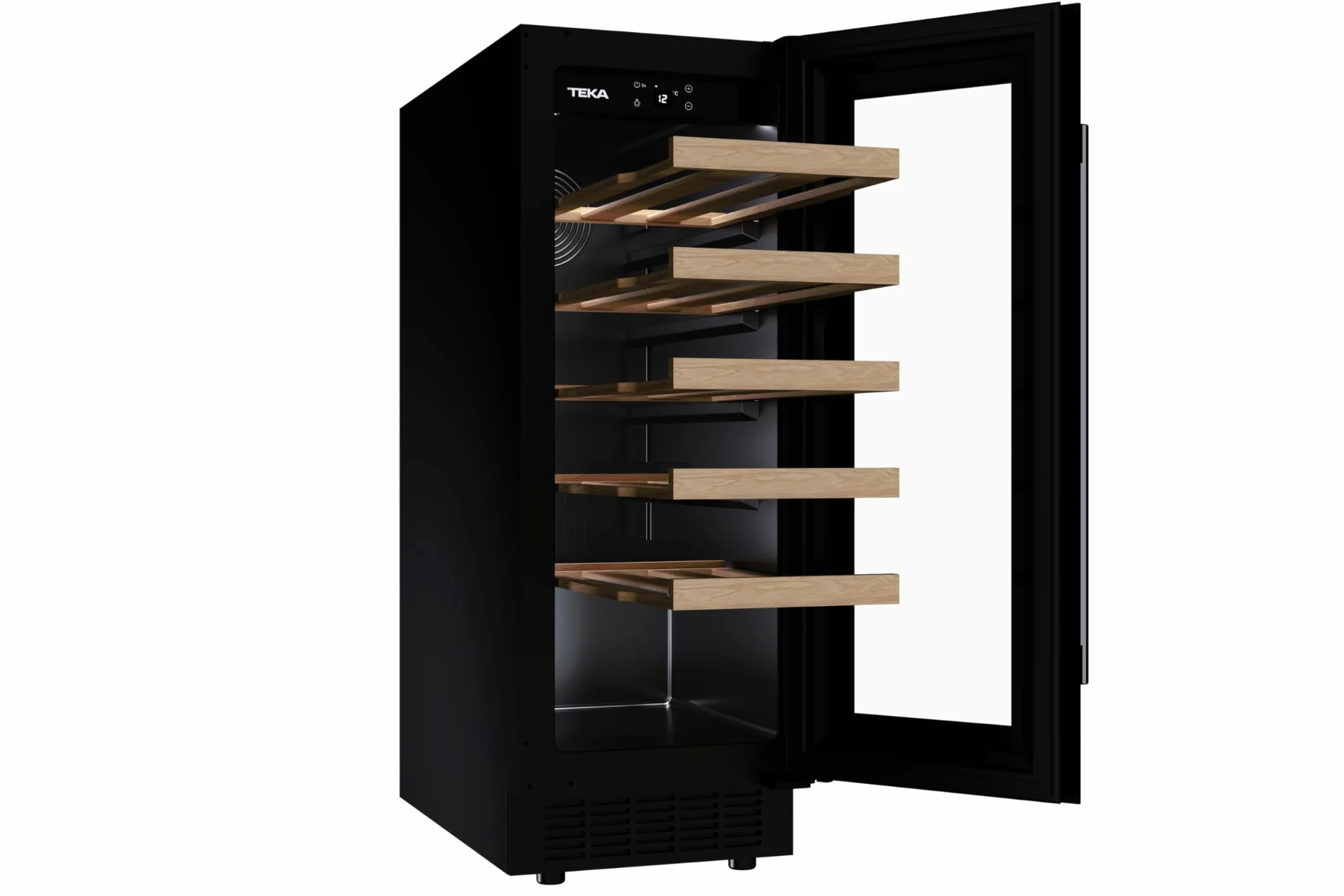 Teka - Vinoteca - Enfriador de vinos independiente con capacidad para 20 botellas y control de temperatura ajustable - Modelo Sommelier RVU 10020 GBK