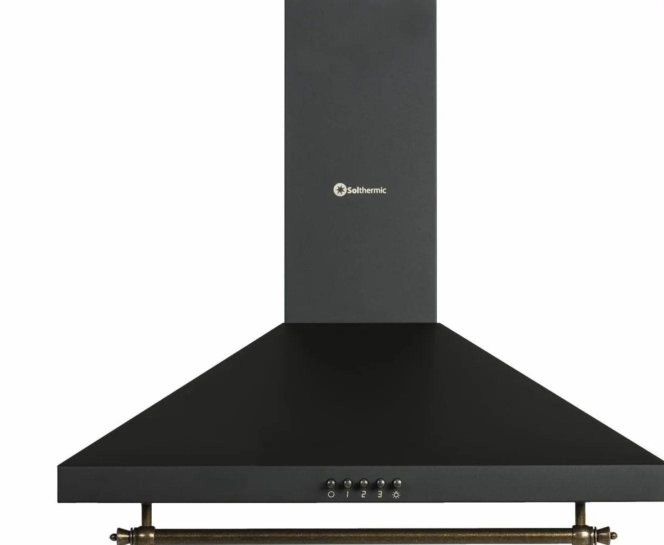 SOLTHERMIC PACK 4 EN 1 NEGRO RUSTICO PLACA VITRO 4 FUEGOS PVTC60 59x52cm / 9 niveles + CAMPANA DECORATIVA 60 CM 400m3 + HORNO EXTRA AMPLIO 78L TURBO + COMBI 2 P F2PR188N 1,88 cm x 55 de ancho