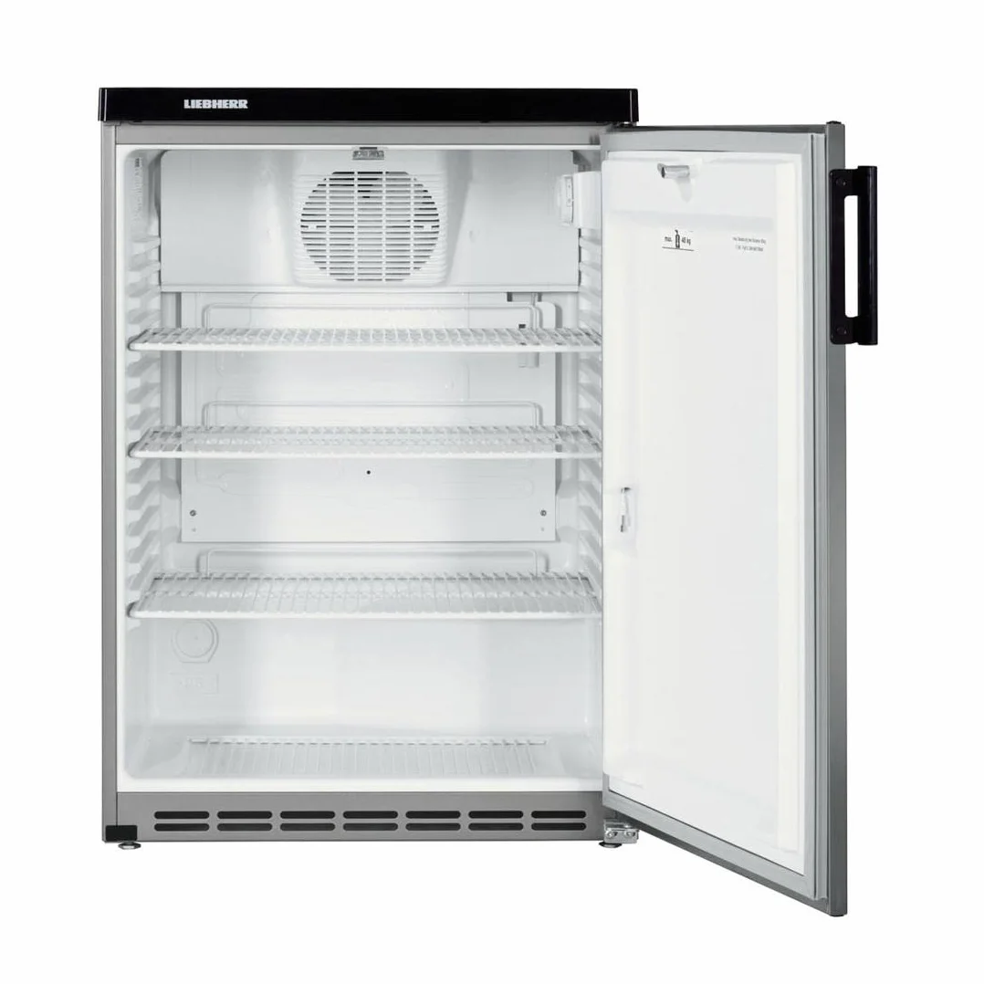 Liebherr FKvesf 1805 Independiente Plata - Refrigeradores para bebidas (Independiente, Plata, 4 estantes, Derecha, 180 L, SN)