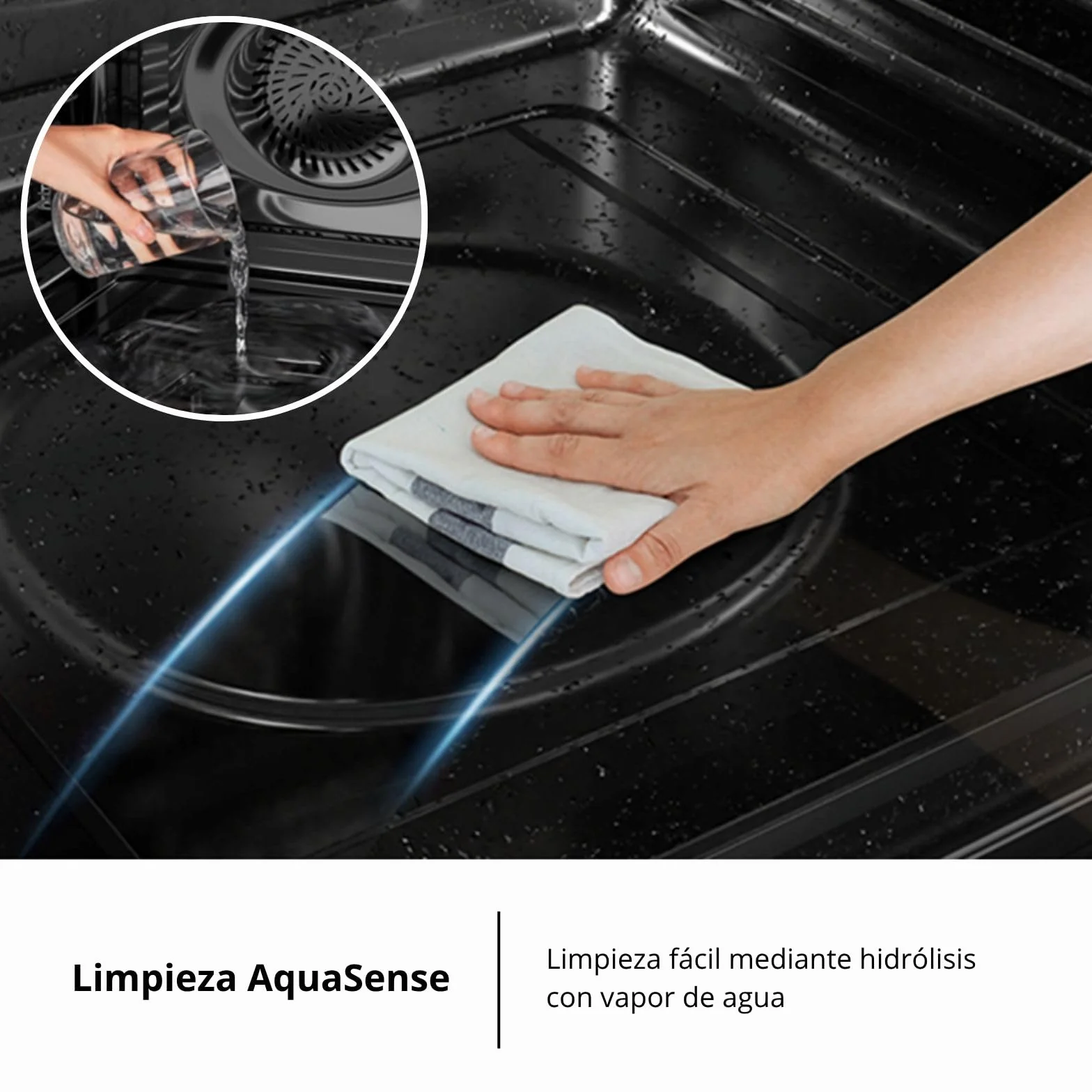 Corberó – Horno Multifunción Plus | CCHMD805W | 59x59x56 cm |70L | 8 Programas | Display Digital | Función Hidrólisis | 3000W | Doble Cristal | Guías Extraíbles | Cristal Blanco