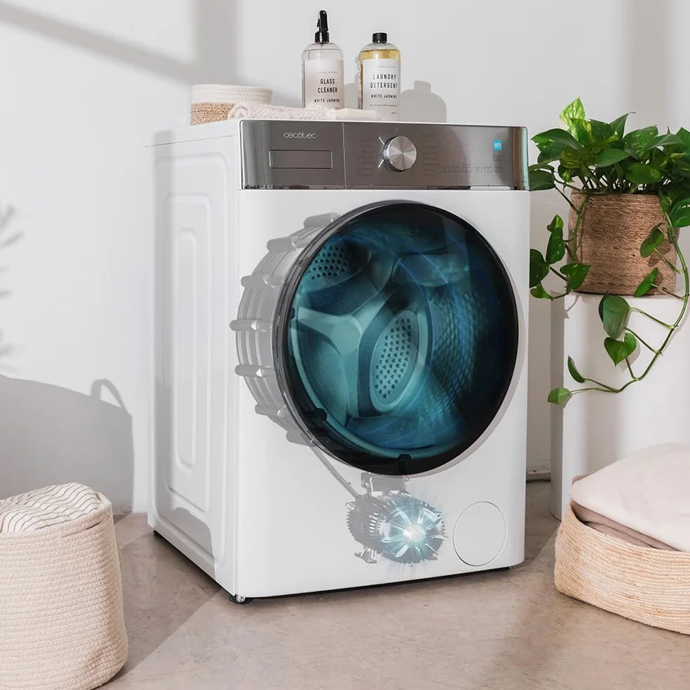 Cecotec Lavadora 10Kg Carga Frontal Bolero DressCode 10800 Inverter A 2000W, 1400 rpm, 16 Programas, Motor Inverter Plus, Vapor SteamMax, Lavado Inteligente, Detector de Carga
