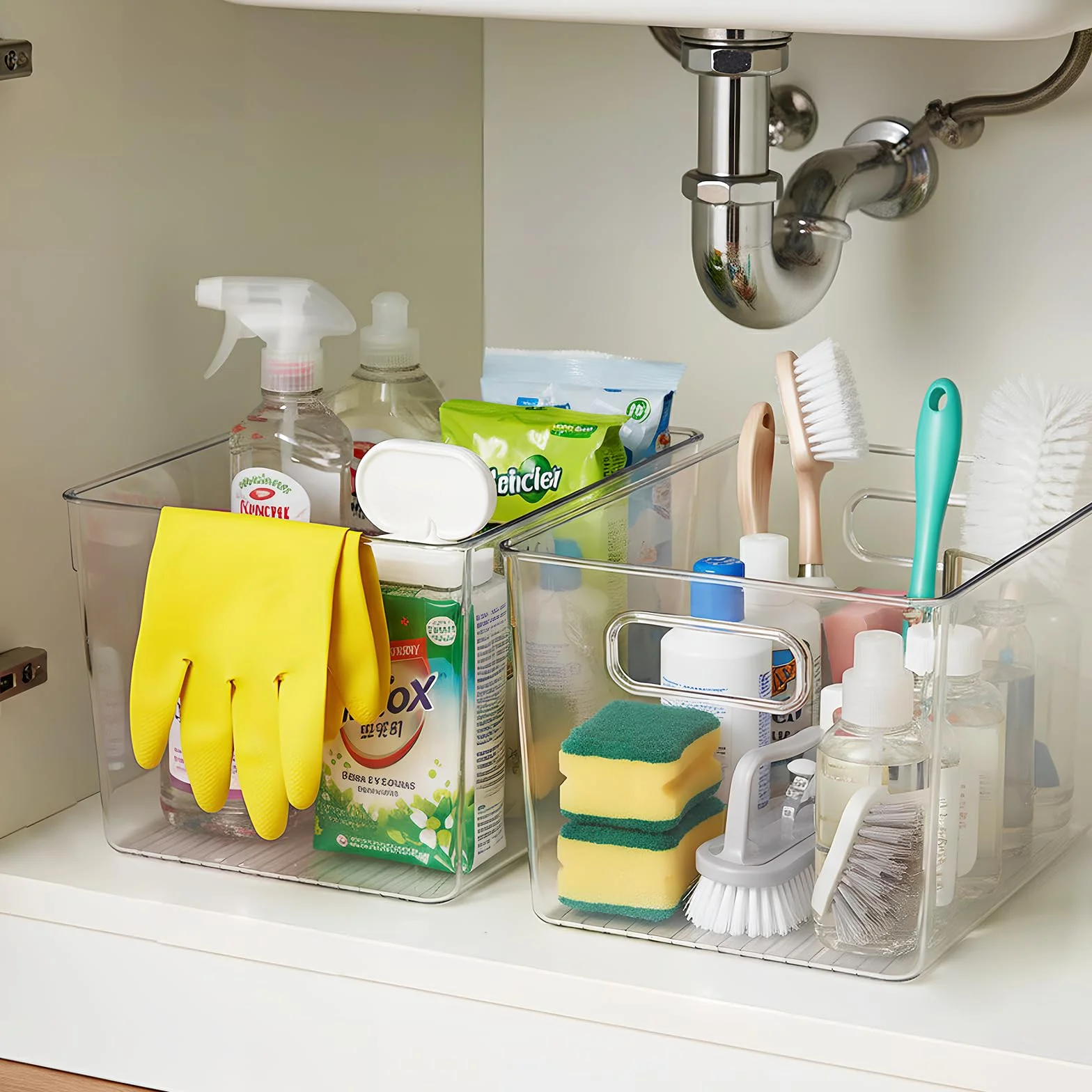 Organizador Nevera, Organizadores para la Despensa, Organizador Frigorifico para la Cocina, Refrigerador, Encimeras y Armarios (Paquete de 4, L(30x20x15CM))