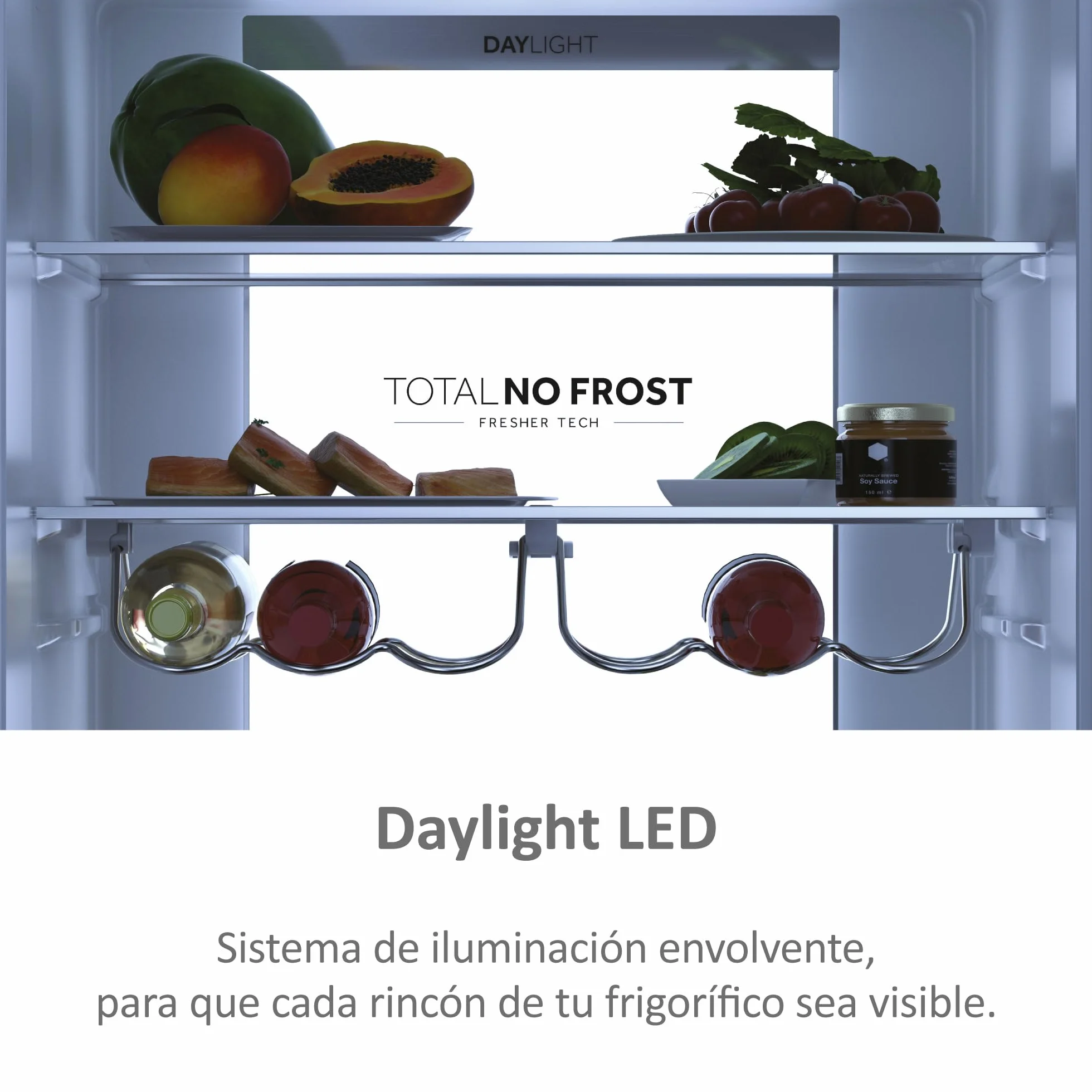 Haier Frigorífico Combi 3D 70 Series 7 HTW7720DNGW 483L Total No Frost Motor Inverter Blanco