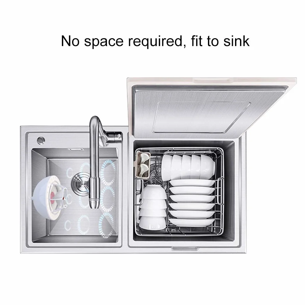 Shanbor Mini Lavavajillas USB Multifuncional para Cocina Hogar (Blue)