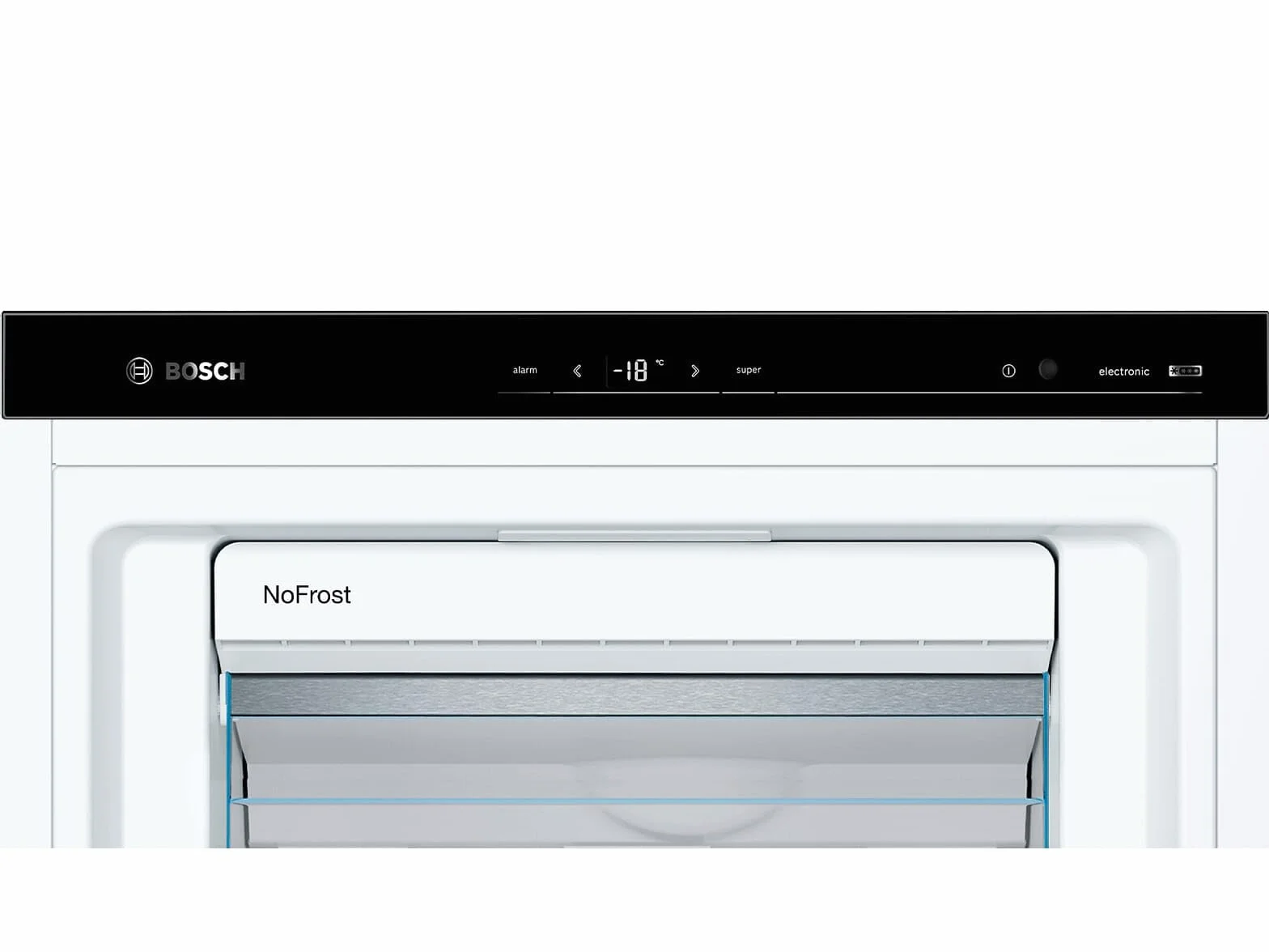 Bosch GSN51AWCV Serie 6 - Congelador independiente, 161 x 70 cm, 175 kWh por año, color blanco, 290 L, tamaño XXL, iluminación LED, VarioZone, NoFrost
