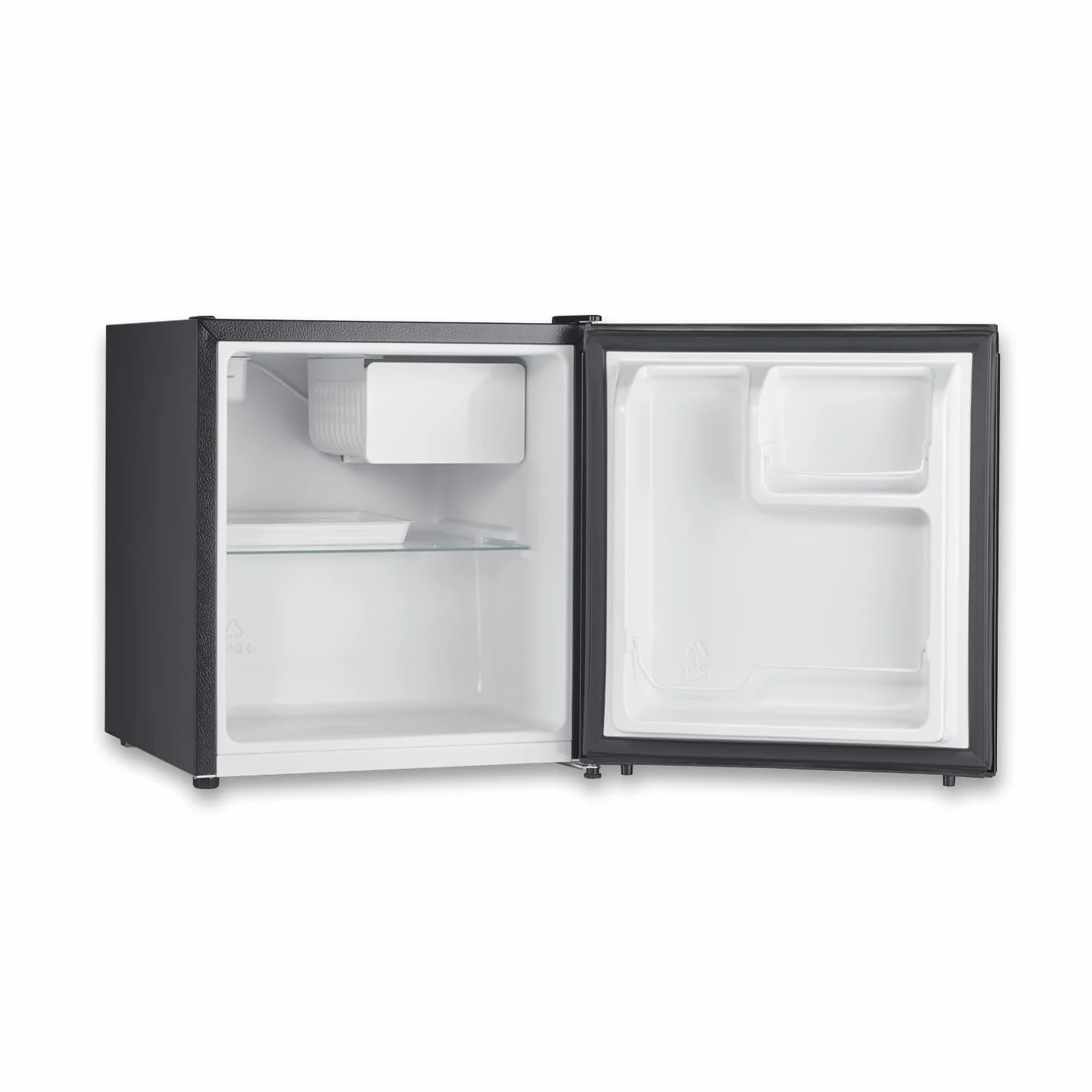 SEVERIN Mini nevera con compartimento de baja temperatura, nevera pequeña con estante intermedio, mini frigorífico de bajo consumo para hogares pequeños, 45 litros, negro, KB 8879