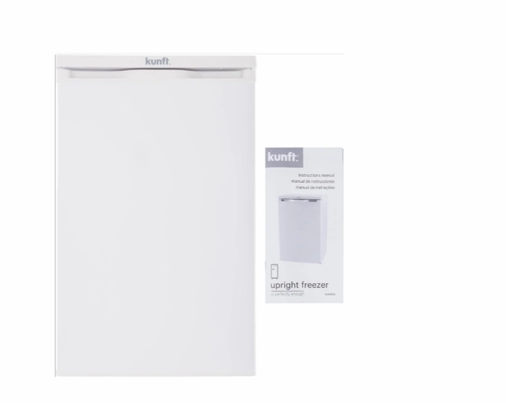 Congelador Vertical KUNFT KUF9126 WH (Estático - 85 cm - 85 L - Blanco)