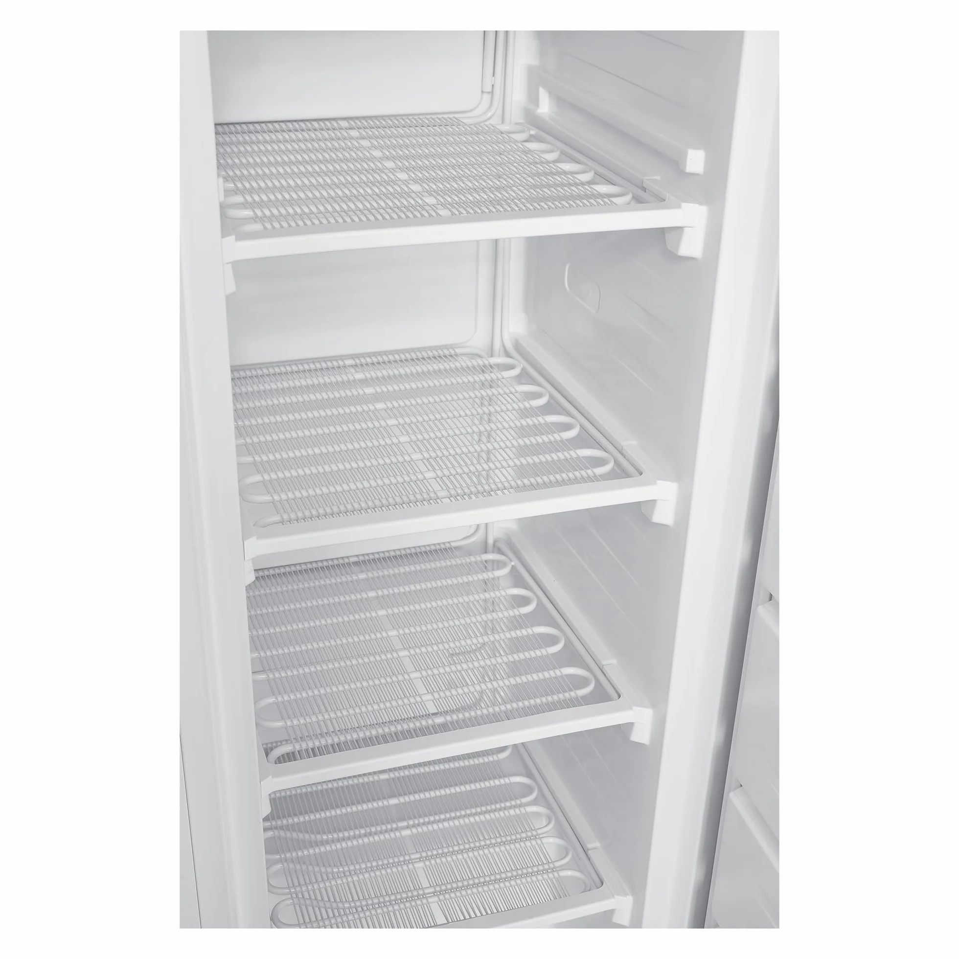 Sauber - Congelador Vertical una Puerta SERIE 3-CV14324WH - E - 142 x 55 cm - 5 Cajones 168 Litros - Se puede Combinar con Frigo 1 puerta - ENTREGA Y RETIRADA EN DOMICILIO INCLUIDA