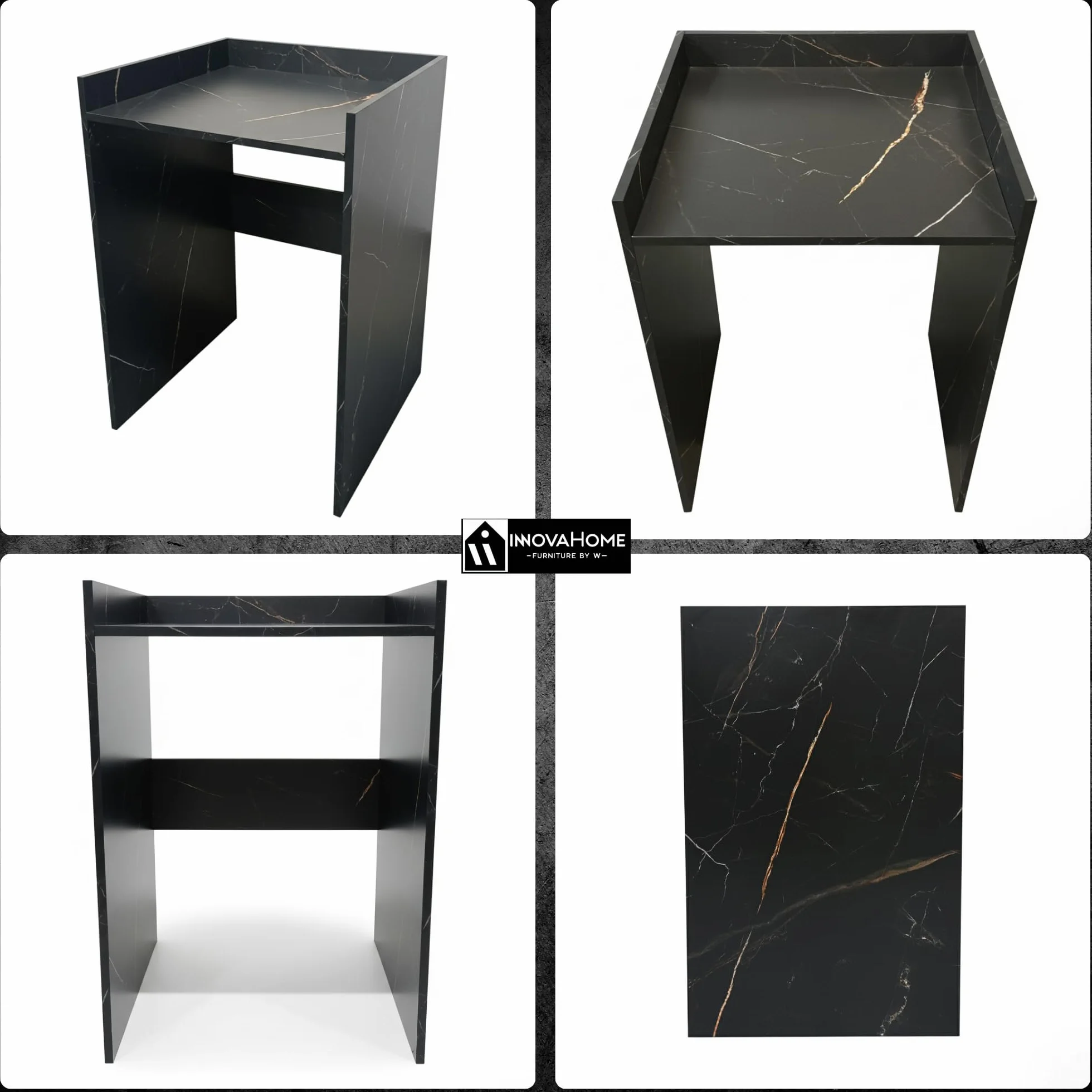 INNOVAHOME Armario para Lavadora Robusto 18mm - Mueble con Protección Antivibración, Borde Alto y Solución de Almacenaje para Lavadero, 66x97x62cm, San Sebastián