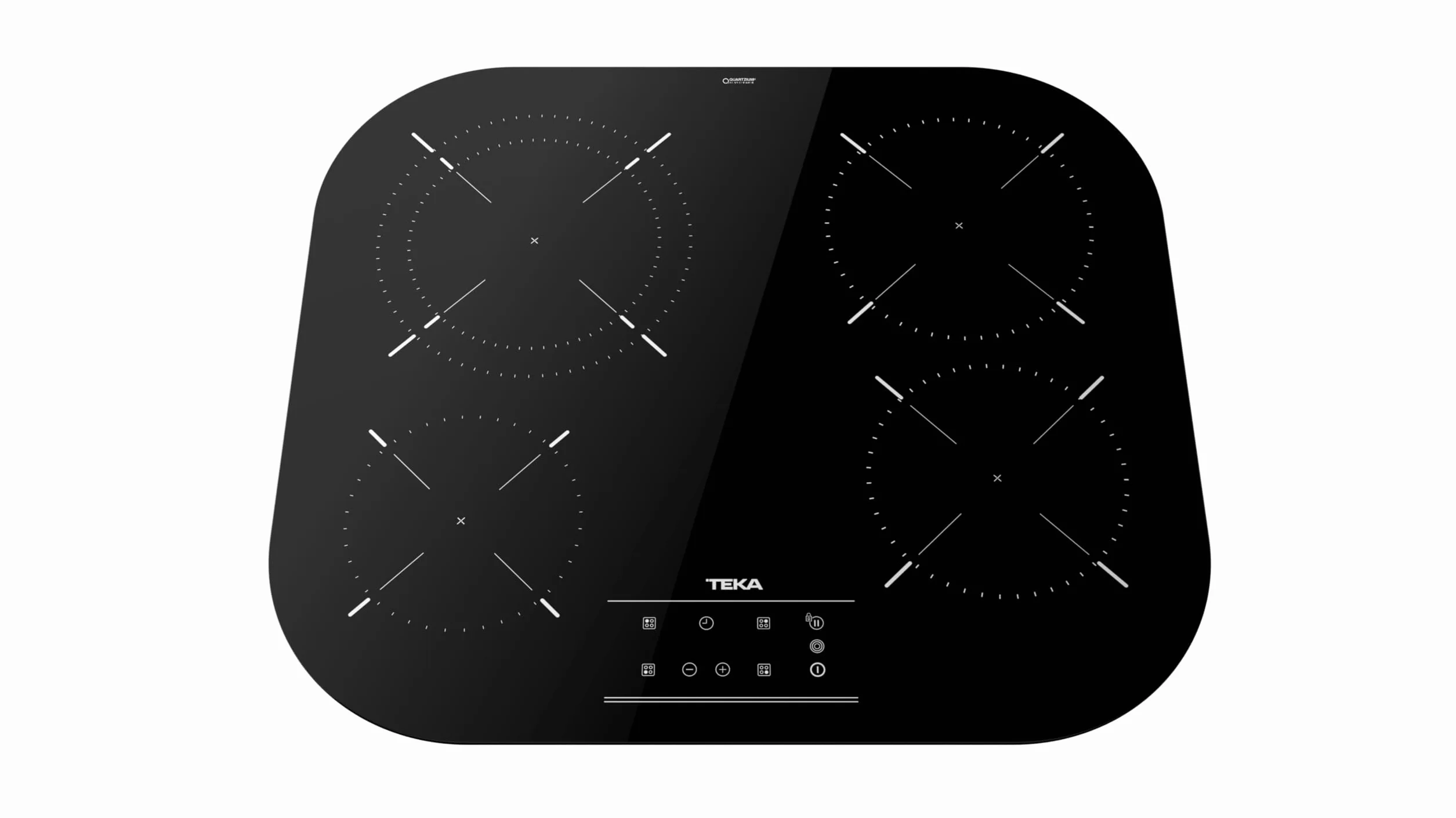 TEKA Placa Vitrocerámica 60 cm 4 Zonas High Light Touch Control Power Plus Stop & Go Programador 99 Min TCC 64310 TTC BK