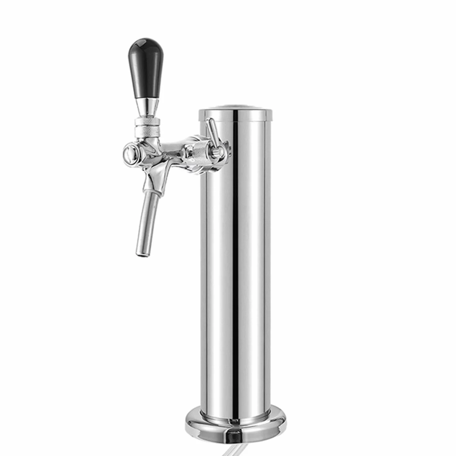 Tirador De Cerveza para Casa Torre de Cerveza, dispensador de Barril de Cerveza de un Solo Grifo, dispensador de Cerveza de Barril de Columna de 3 Pulgadas, con Kit de instalación Completo