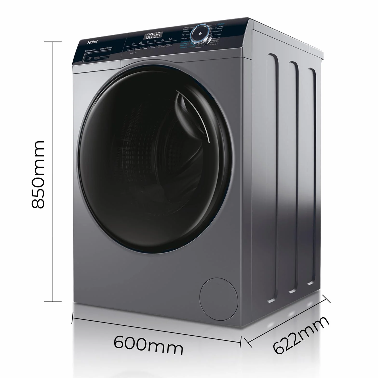 Haier I-Pro Series 3 HWD80B14939S8-IB Lavadora Secadora 8KG 5KG 1400 RPM 60CM Antracita