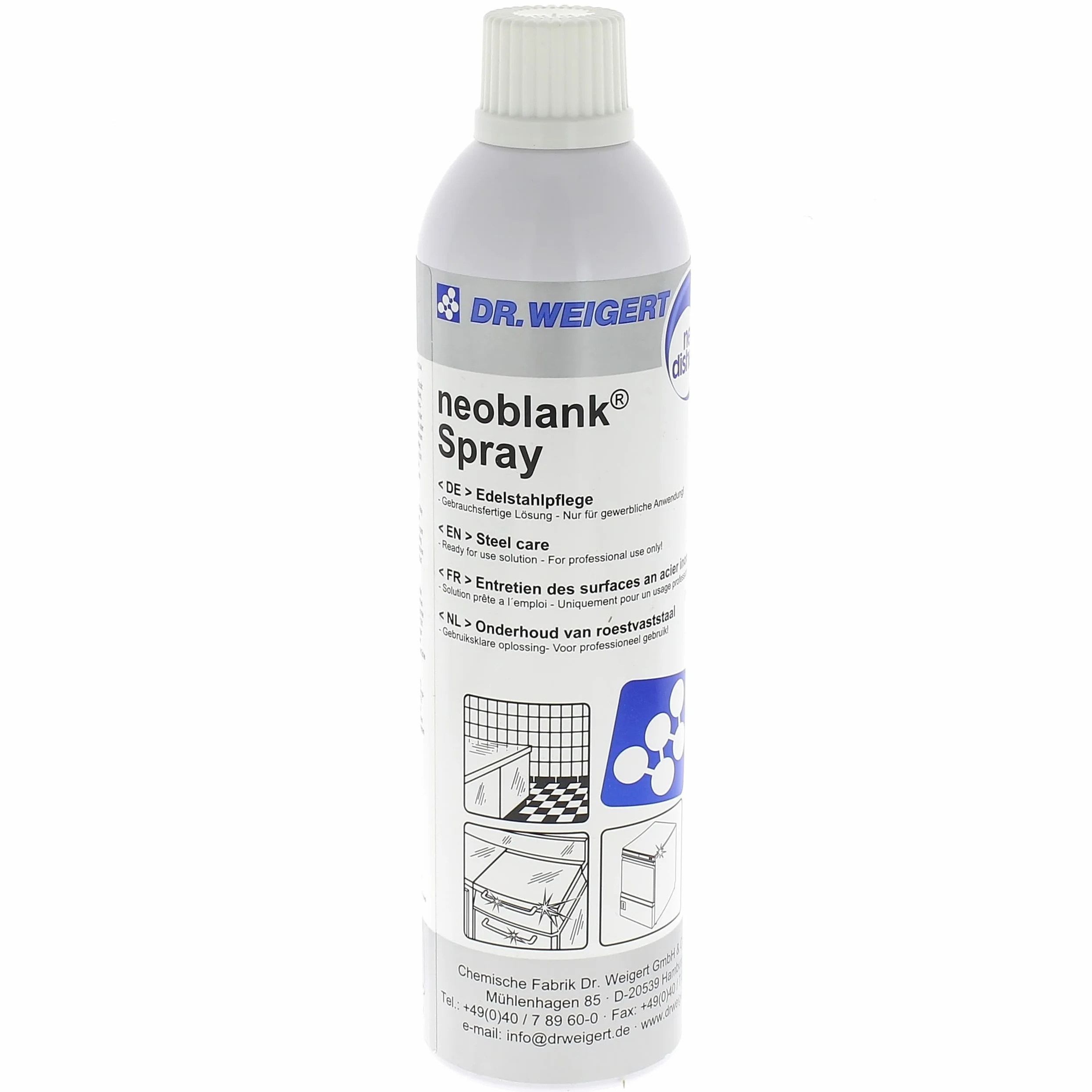 Universal – Spray limpiador de acero inoxidable para nevera Neoblank – 98501170