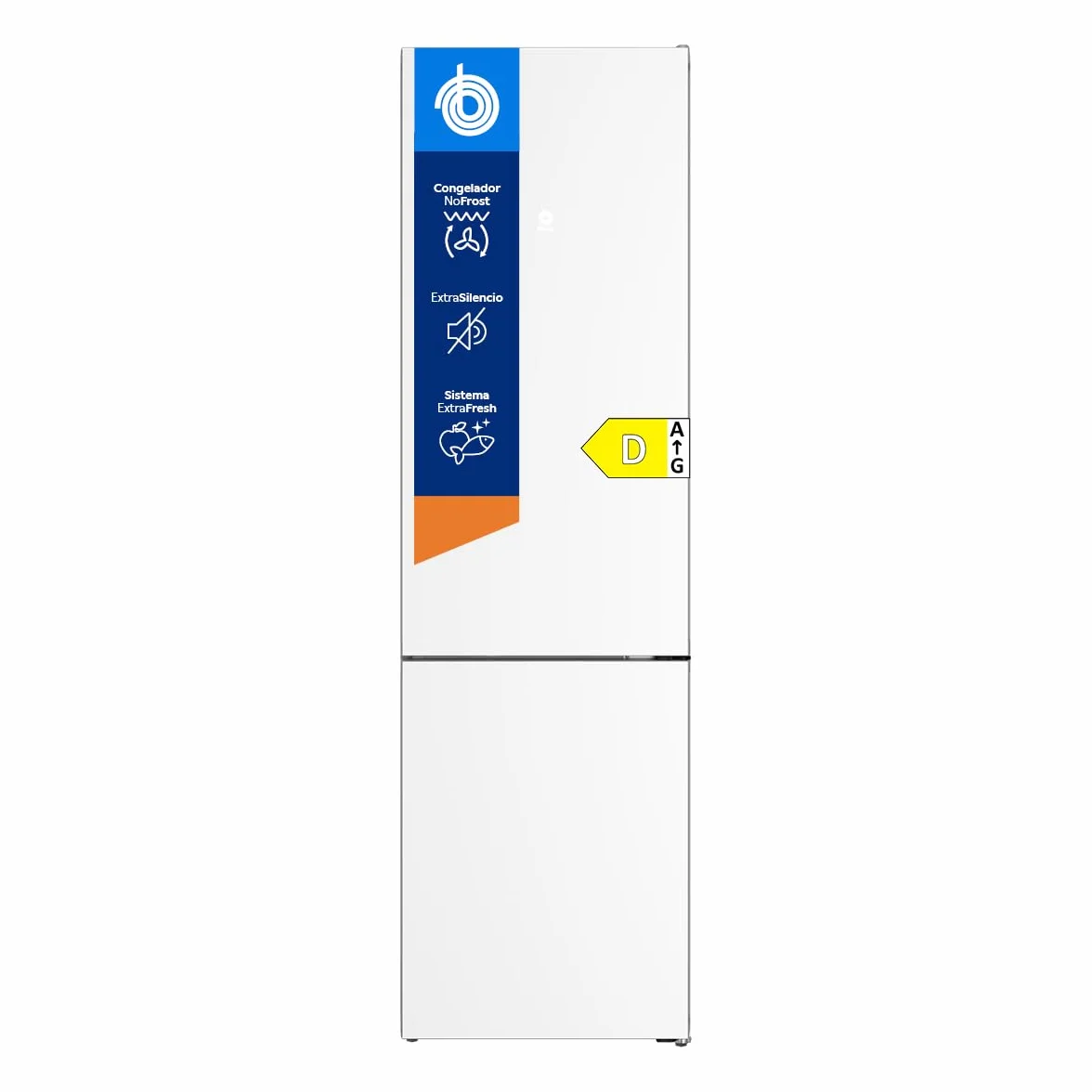 Balay - Frigorífico combinado, Serie Cristal, NoFrost, Cajón ExtraFresh y ExtraCold, Blanco, 3KFD855BI