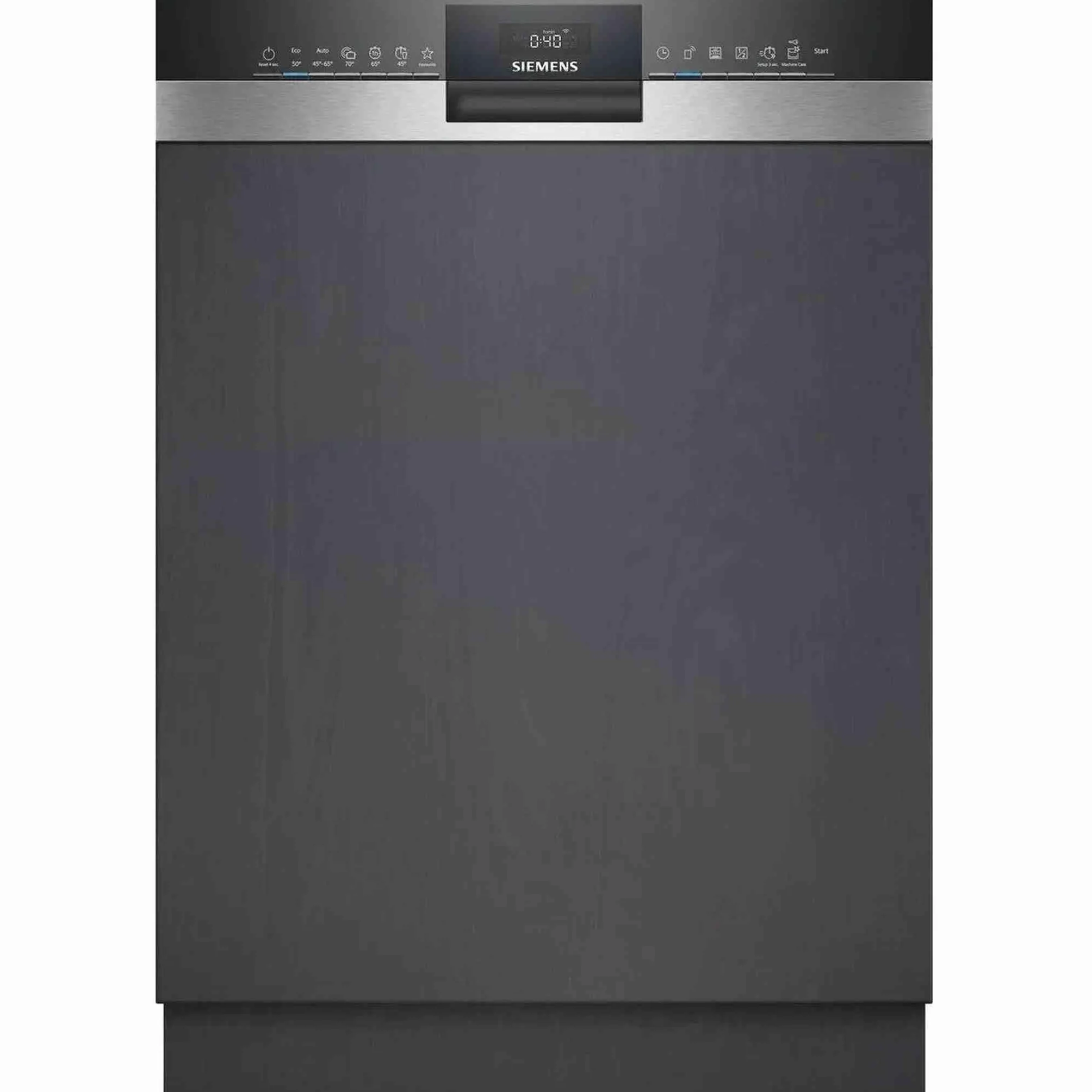 Siemens SN53HS10TE iQ300 - Lavavajillas inteligente parcialmente integrado, 60 cm de ancho, cesta para cubiertos, acero inoxidable, silenciosa con iQdrive, aquaStop, cesta superior regulable en altura