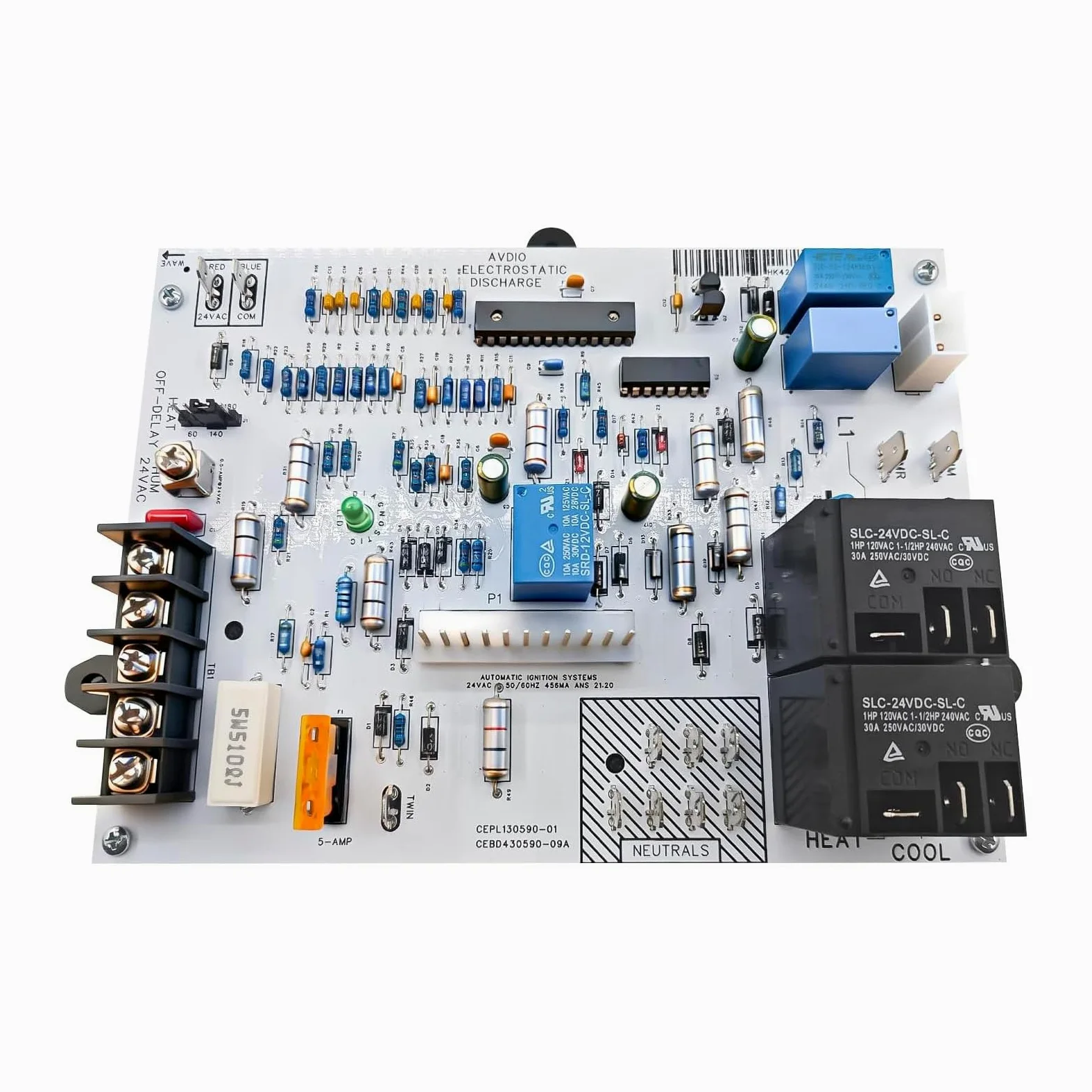 Circuito de placa de control de hornos de respuesta rápida, compatibilidad universal, fácil reemplazo para aparatos de calefacción, reemplazo de control