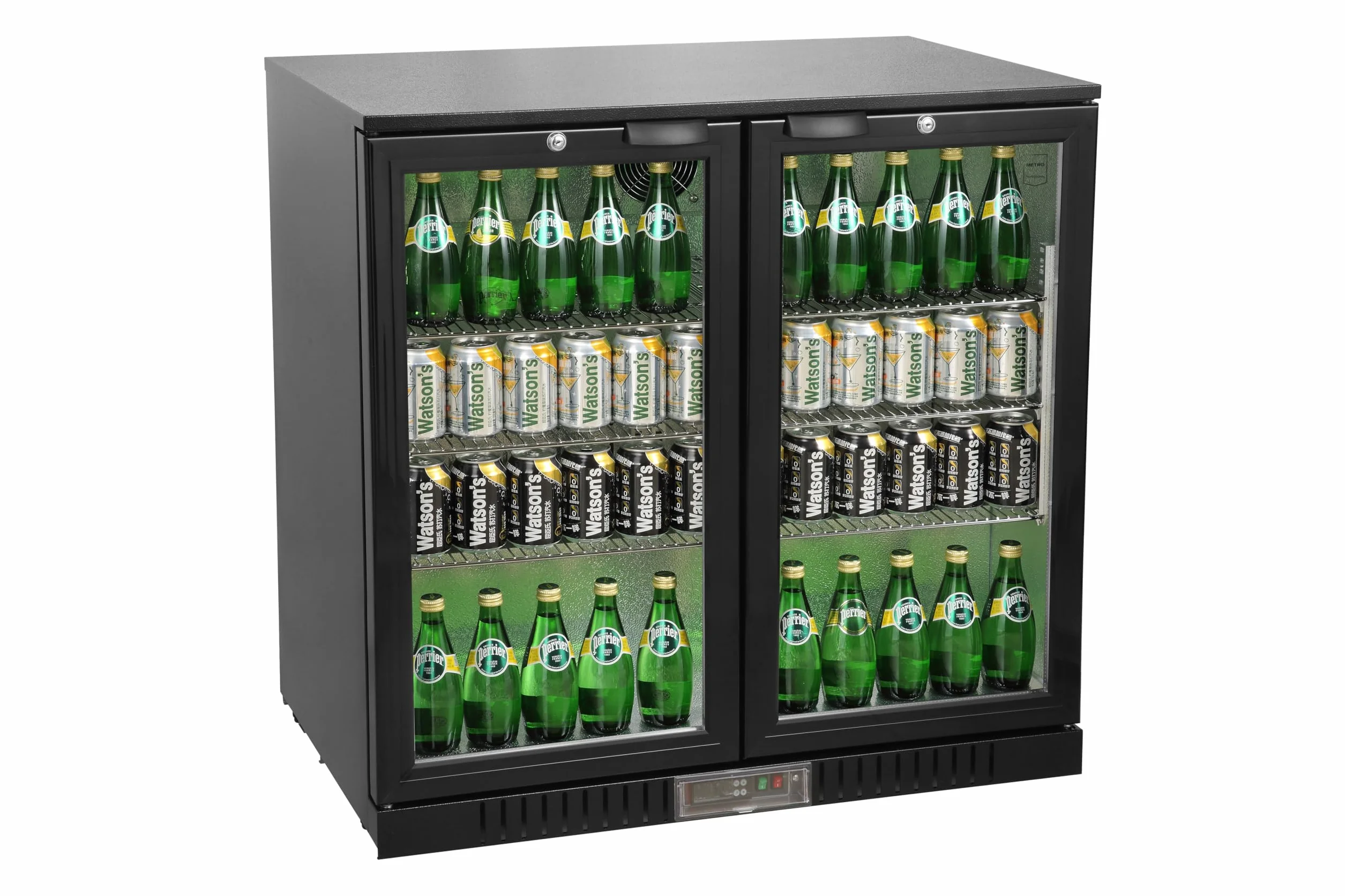 METRO Professional Refrigerador de bebidas GBC3002, 198 L, 90 x 53 x 86.5 cm, 160 W, Negro