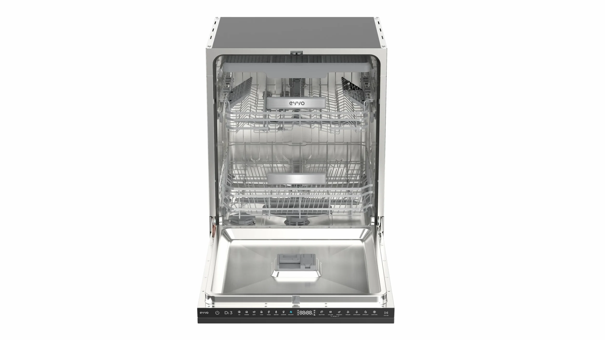 Lavavajillas Integrable 60 cm - 14 Cubiertos, 49 dB, Apertura Automática, Media Carga, 6 Programas, Lavavajillas Integrable 60 cm Panelable para Cocina Moderna (Clase Energética C)
