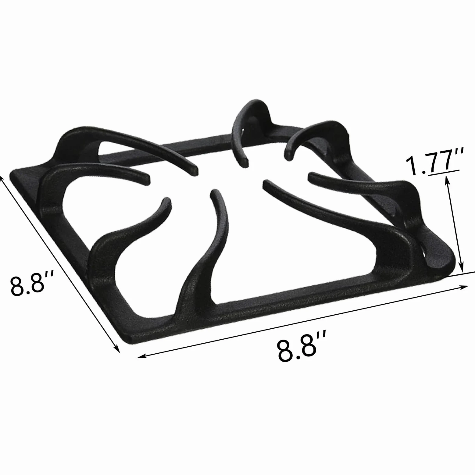 C2405 - Rejillas de hierro fundido para 4 quemadores, rejillas de estufa, piezas de repuesto para Frigidaire, Kenmore, piezas de estufa, rejillas de superficie superior de estufa, accesorios de