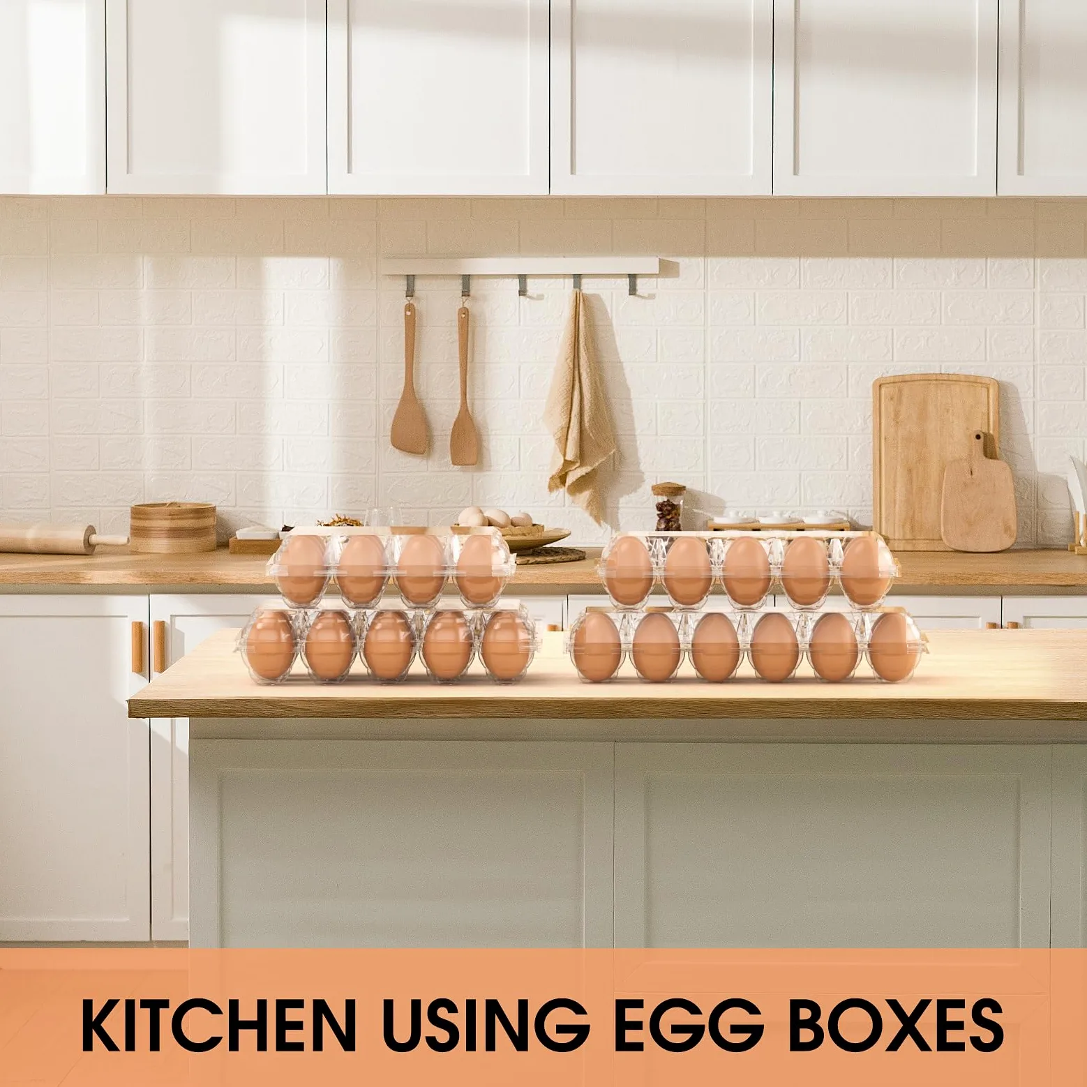 Paquete de 180 cajas de huevos a granel, 12 recipientes de plástico transparente para huevos de gallina, soporte reutilizable para huevos de gallina, exhibición de mercado comercial, embalaje de