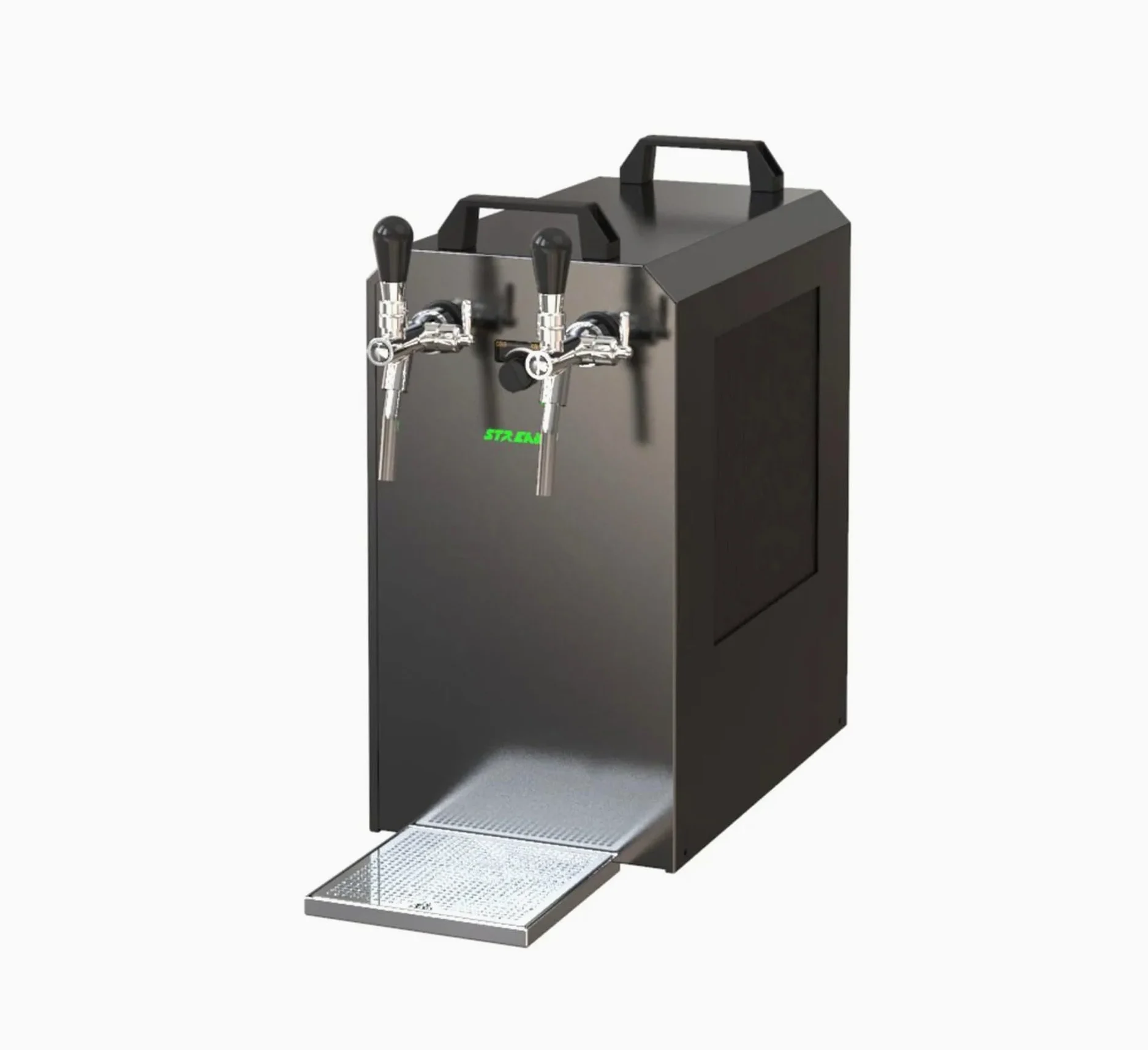Kit Completo de Tirador de Cerveza 2 vías con Enfriador seco, Adaptador de 5 l, Tipo S, 80 l/h, instalación fácil para Uso Profesional en Eventos y hogar