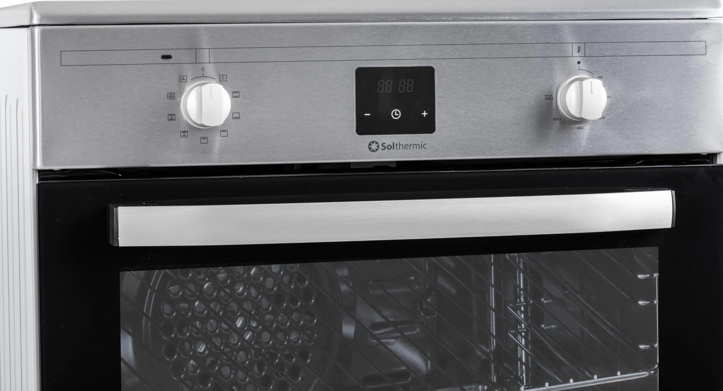 INDUCCION SOLTHERMIC COCINA VTI60 ACERO INOXIDABLE/HORNO GRAN CAPACIDAD CON TURBO 60L / FUNCIONES BOOSTER, ALTA POTENCIA, CALENTAMIENTO RÁPIDO / 3 ZONAS (1 GRAN ZONA) / BAJO CONSUMO (A)
