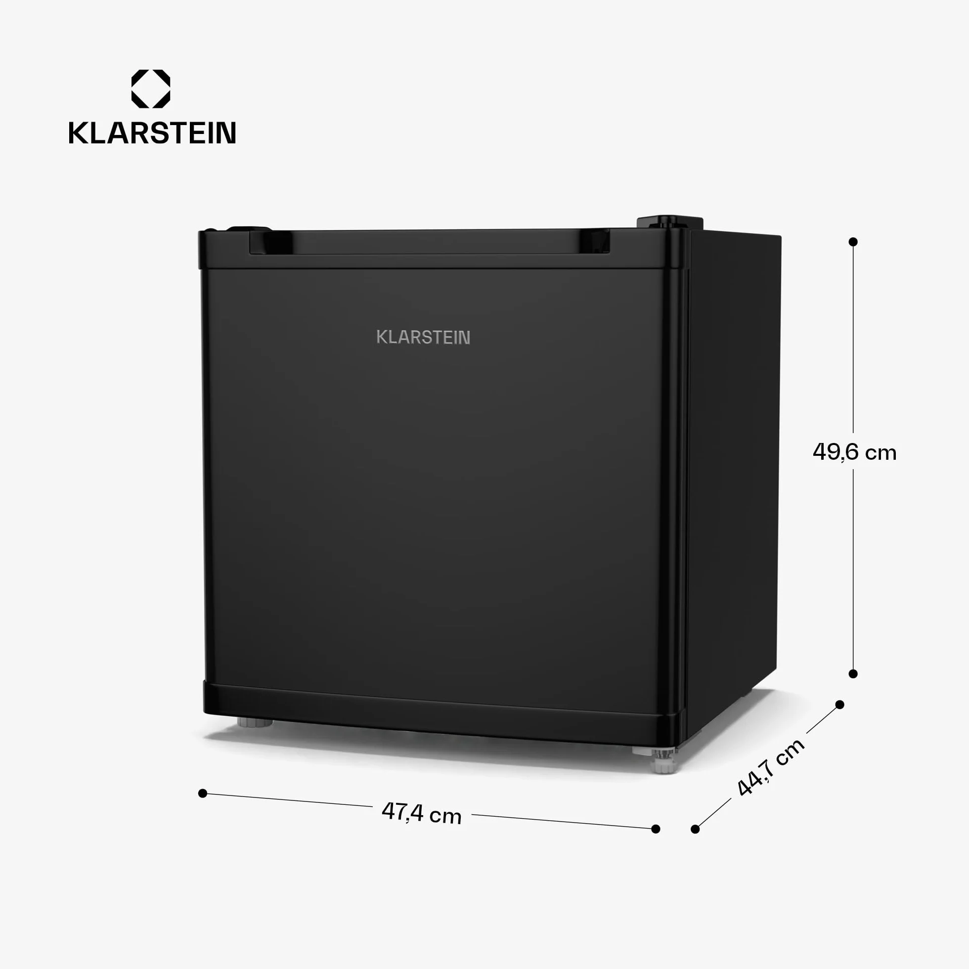 KLARSTEIN Irene Mini Nevera, 31L Nevera/Congelador Compacto Con Temperatura Ajustable -24°C A 10°C, Eficiente Energéticamente, Silencioso 38 Db Para Dormitorios & Espacios Pequeños