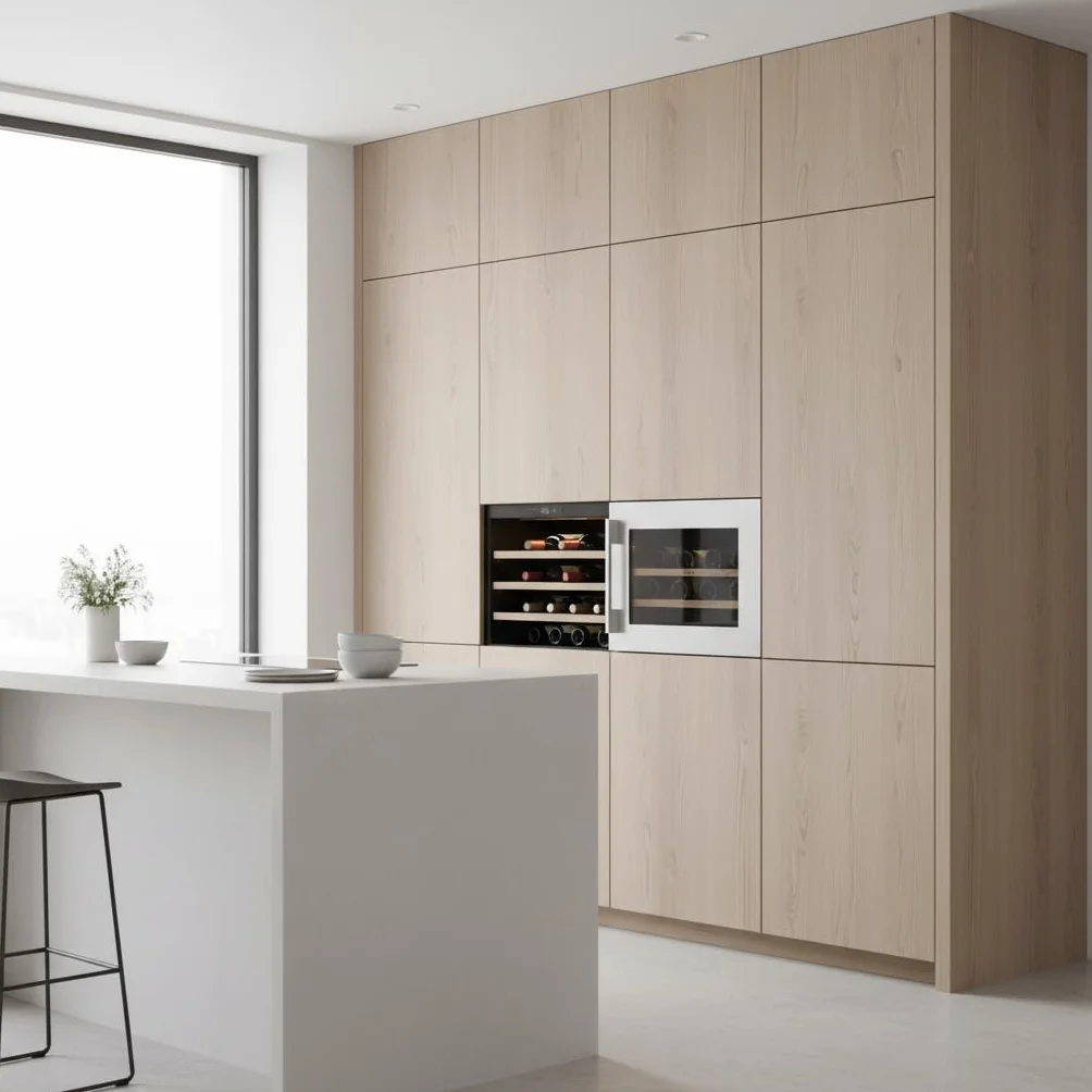 CATA VI 54024 X Vinoteca Integrable 24 Botellas, No Frost, 62 Litros, Puerta Reversible, Control Electrónico LED, Estantes para Vino, Iluminación LED, 45 cm, Acero Inoxidable
