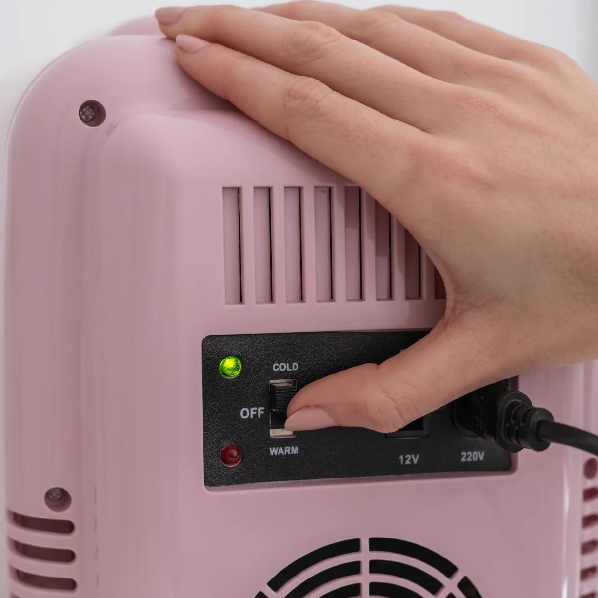 Flamingueo Nevera Pequeña - Mini Nevera 4L, Nevera Cosmeticos, 12V/220V, Mini Neveras Para Habitacion, Nevera Skincare