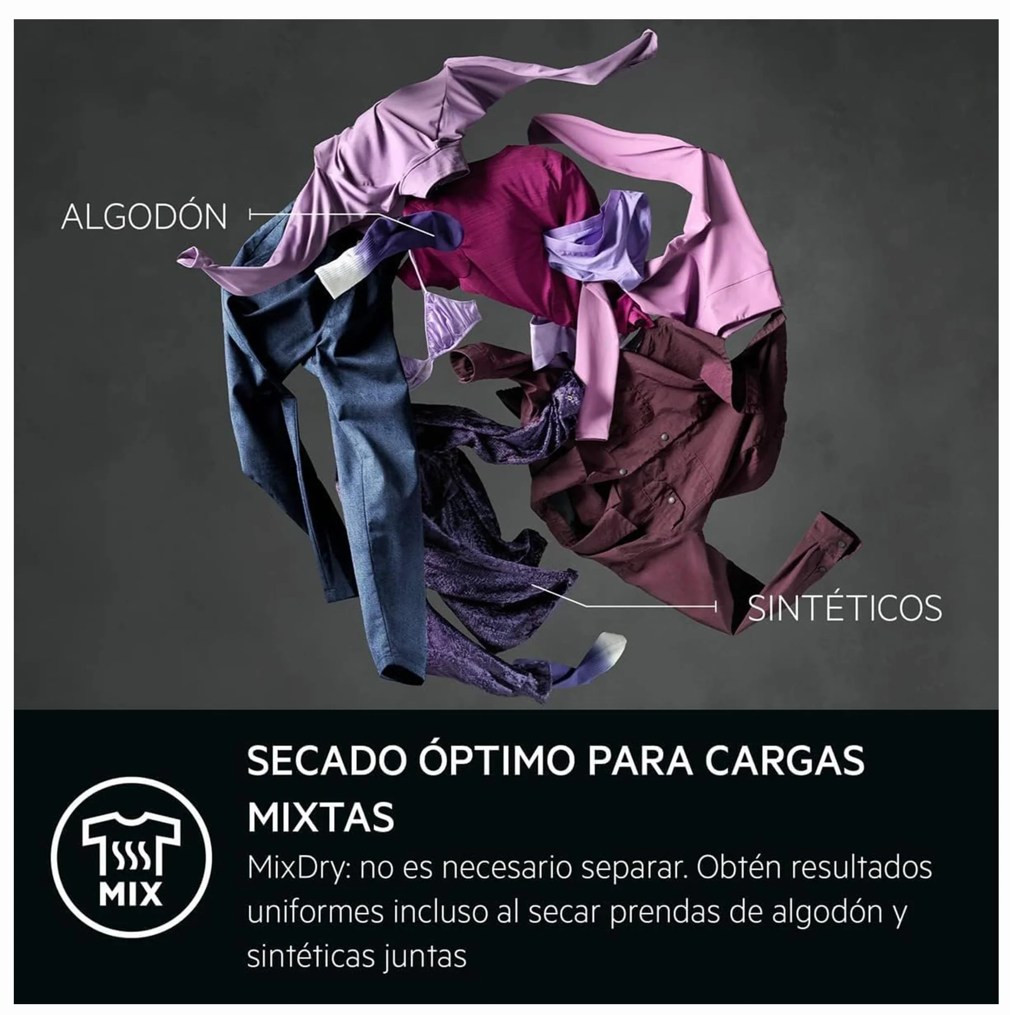 AEG Secadora Bomba de Calor 8Kg Serie 8000 Motor Inverter Función Vapor TR818A4OB