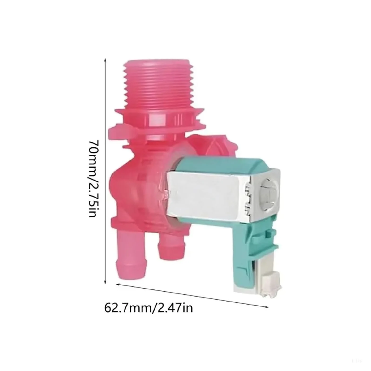 Lavadora Válvula Solenoide Para Whirlpool Para WFC9820HC0 Para WFW5620HW2 Para WFW6620HC0 Para WFW8620HW3 Válvulas Entrada Agua Lavadora W11316255 Válvula de Entrada de Agua