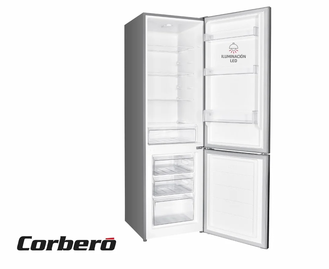 Corbero Frigorífico Combi Estático CCH1824EX 262L 180cm Inox