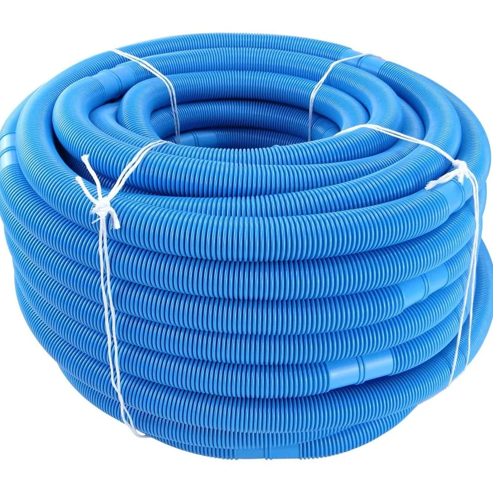 Manguera De Drenaje Extensible, 6,53 M De Longitud, 38 Mm, Manguera De Rosca for Aspiradora, Manguera De Reemplazo De Succión for Piscina Enterrada, Manguera for Aspiradora(Color:Azul)