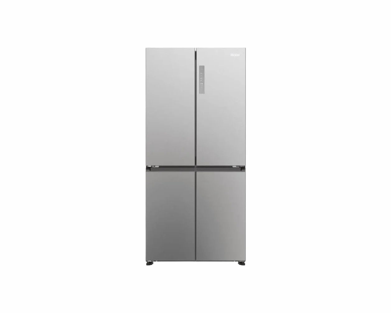 Haier Cube 83 Series 3 HCR3818ENMM - Frigorífico 4 Puertas, Display LED, Función Cooling y Freezing, 467L, Tiradores Integrados, Total No Frost, Ancho 83cm, Motor Inverter, Luz LED, Inox