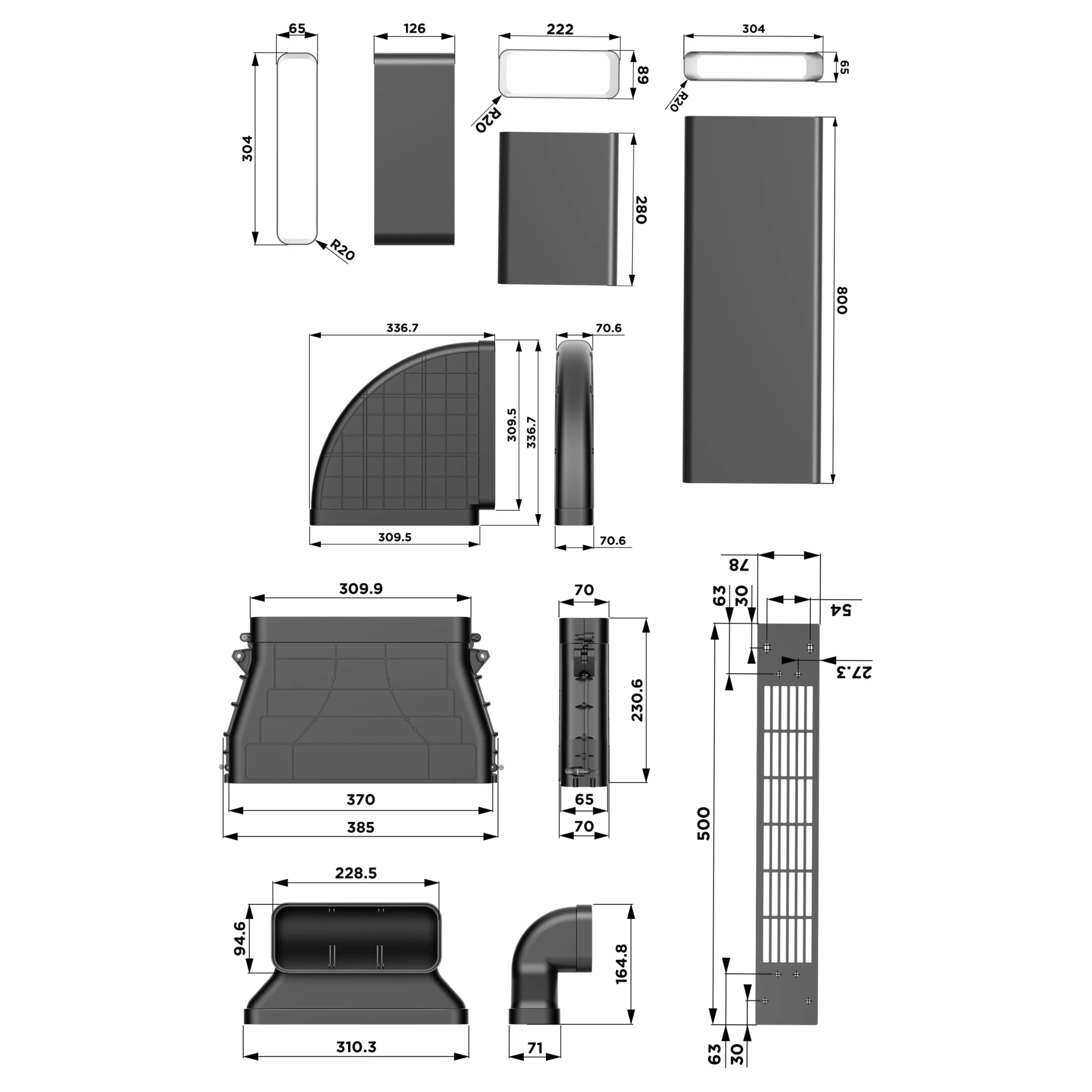 Cecotec Bolero Squad IH 4800 Kit de Evacuación para Placas de Inducción, Sistema de Extracción con Campana Integrada